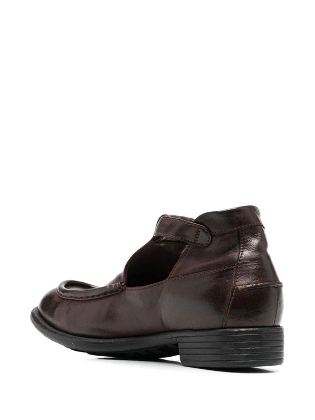 OFFICINE CREATIVE Calixte Low-heel Loafers In Brown Product Image