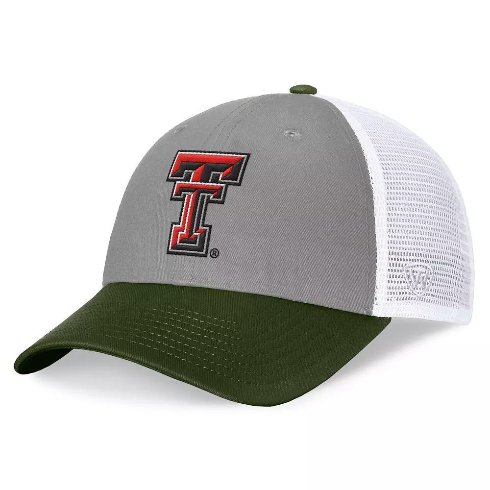 Men's Top of the World Gray/Green Maryland Terrapins OHT Military Appreciation Badge Trucker Adjustable Hat, Grey Product Image