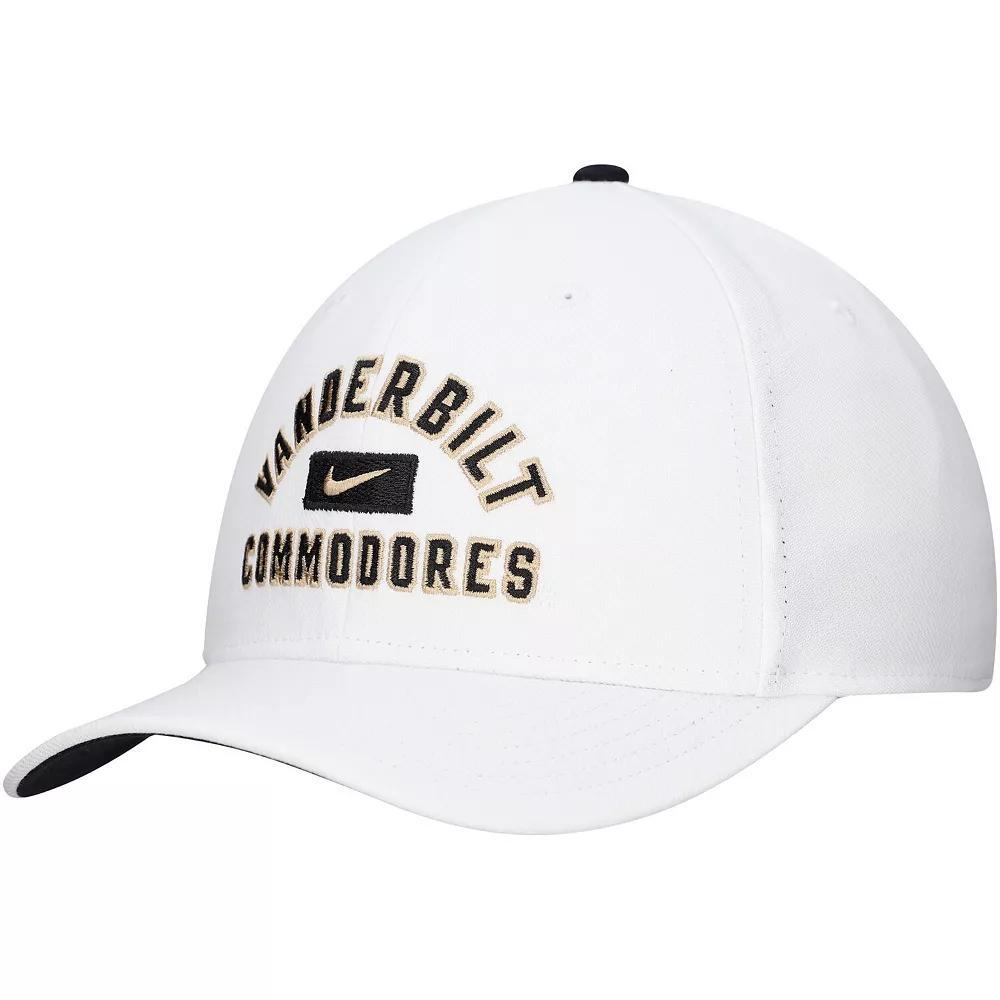 Men's Nike White Vanderbilt Commodores Rise Flex Hat, Size: Medium/Large Product Image