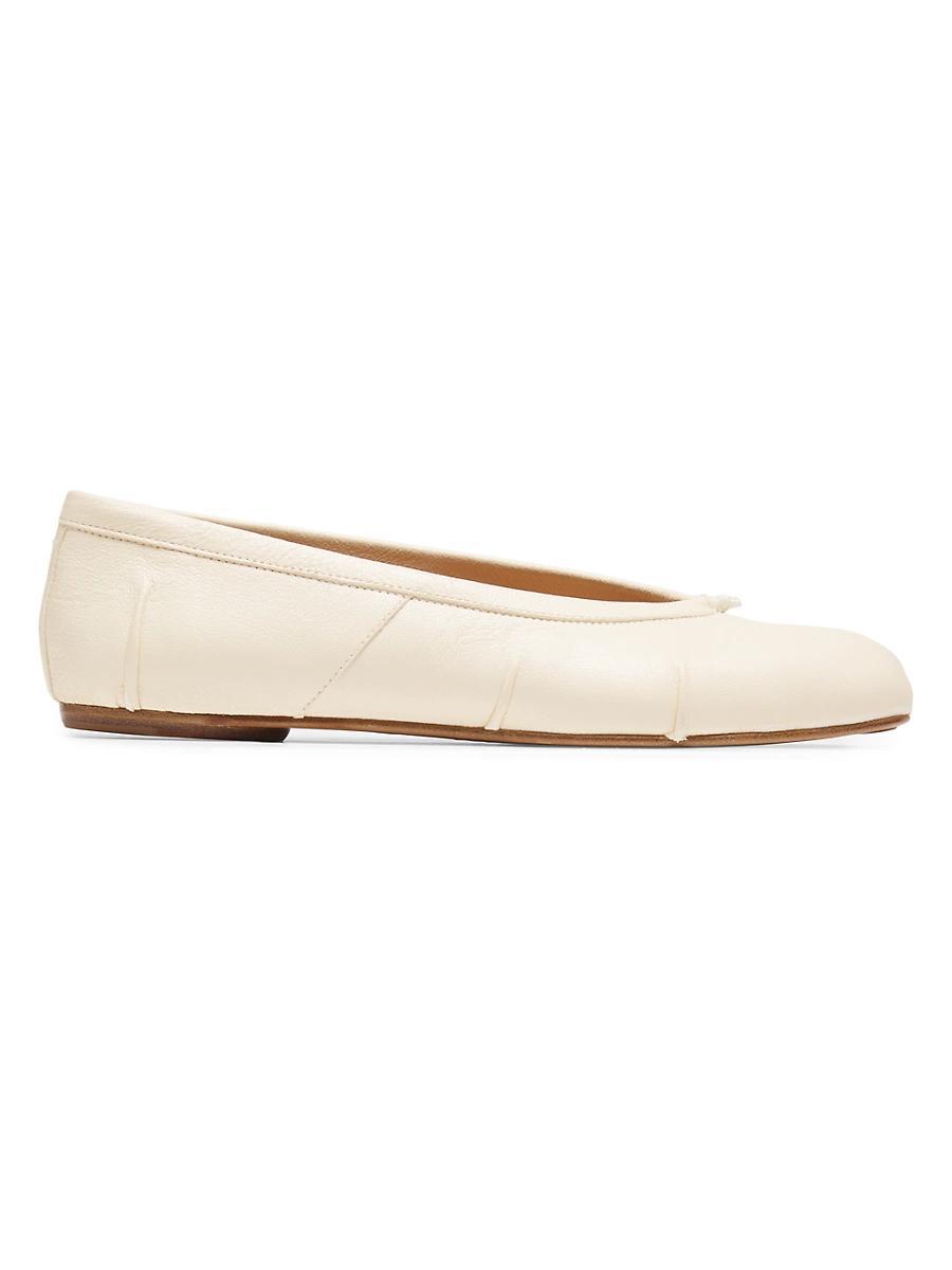 Womens Tabi Leather Ballerina Flats Product Image