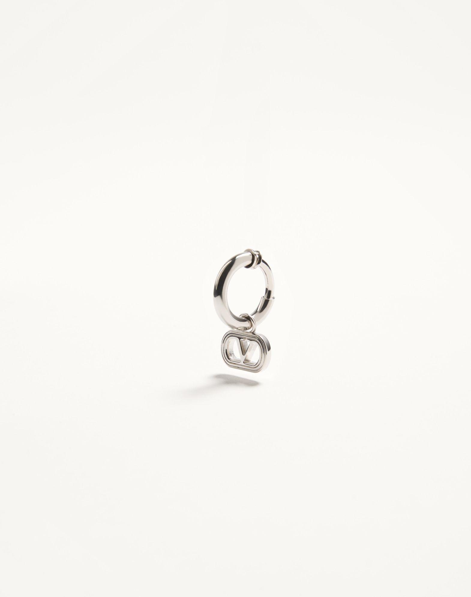 Valentino Garavani Ovalette Mono Earring In Metal Product Image