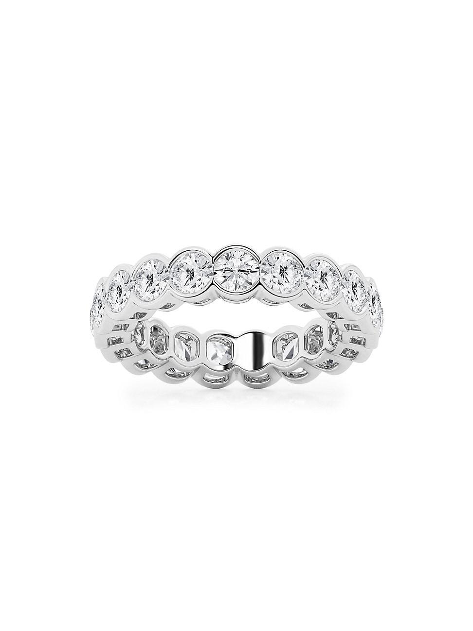 Womens 14K White Gold & Round Lab-Grown Diamond Eternity Band/2.00-5.00 TCW Product Image