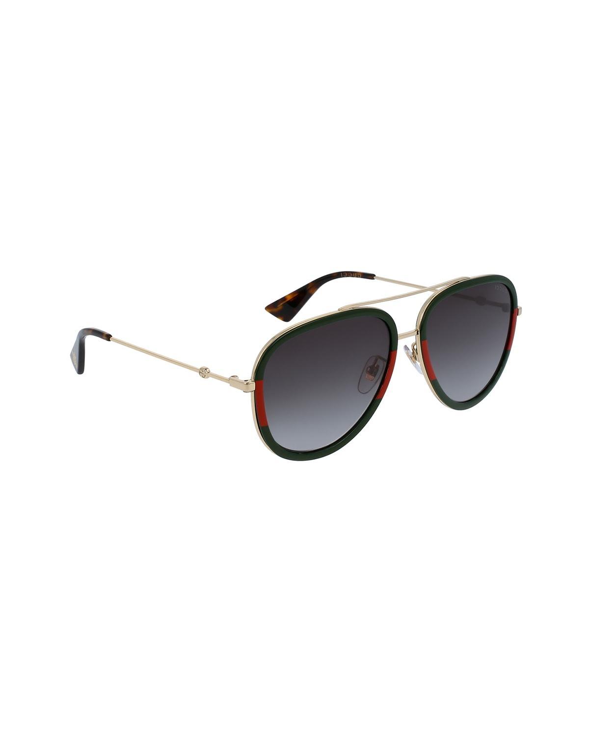 Web Aviator Sunglasses, Green/Red/Green Product Image