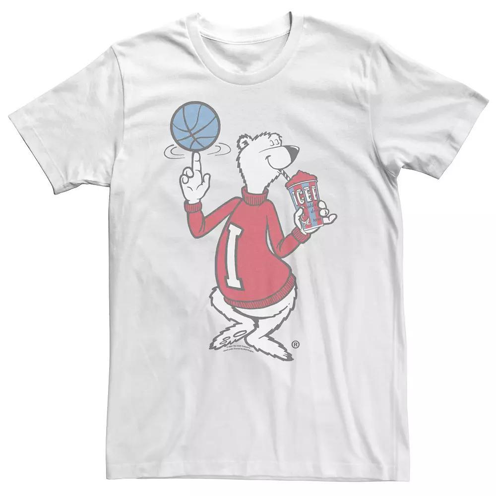 Big & Tall ICEE Polar Bear Basketball Portrait Tee, Men's, Size: 3XL, White Product Image