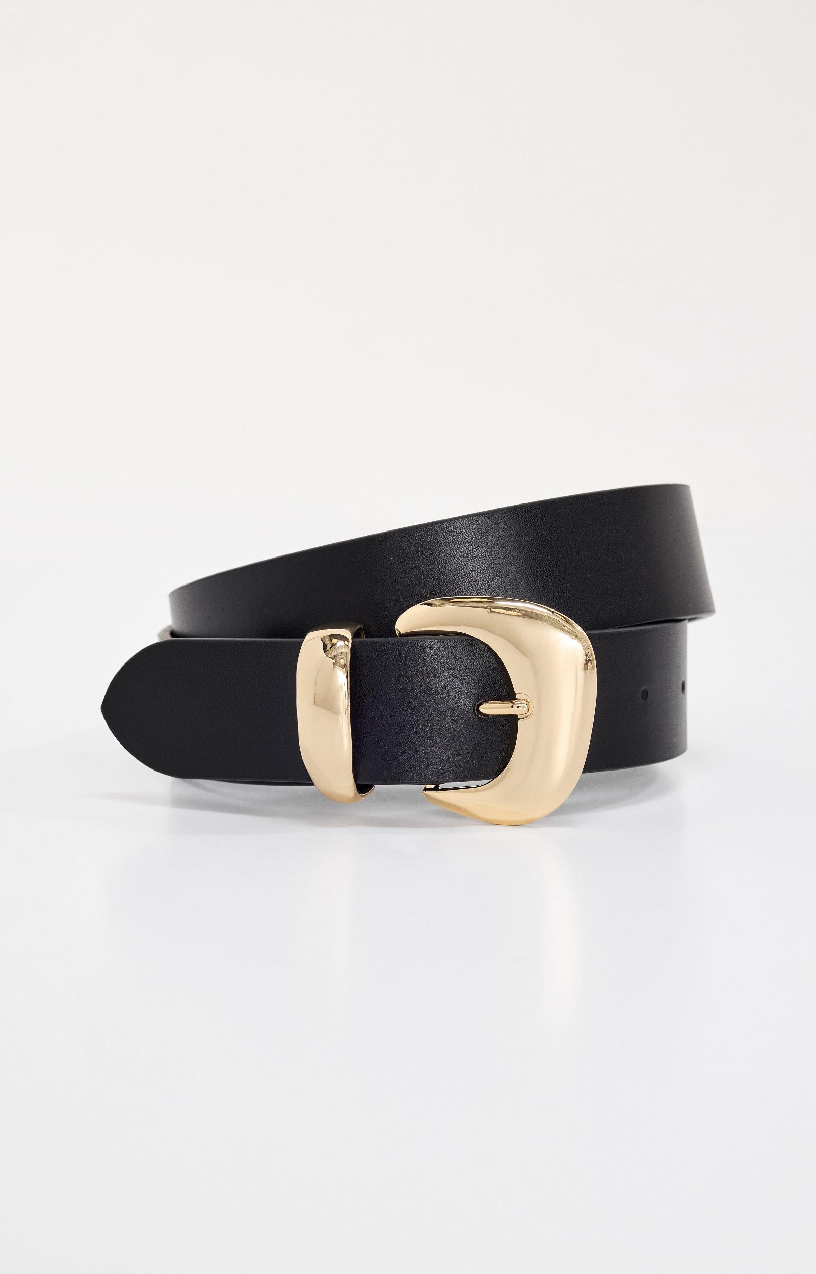 CLASSIC BOLD BUCKLE BELT | BLACK001 Product Image