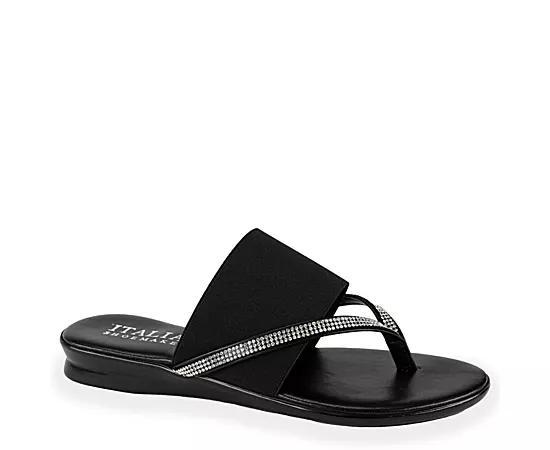 Italian Shoemakers Sorbi Women's Thong Sandals, Size: 9, Black Product Image