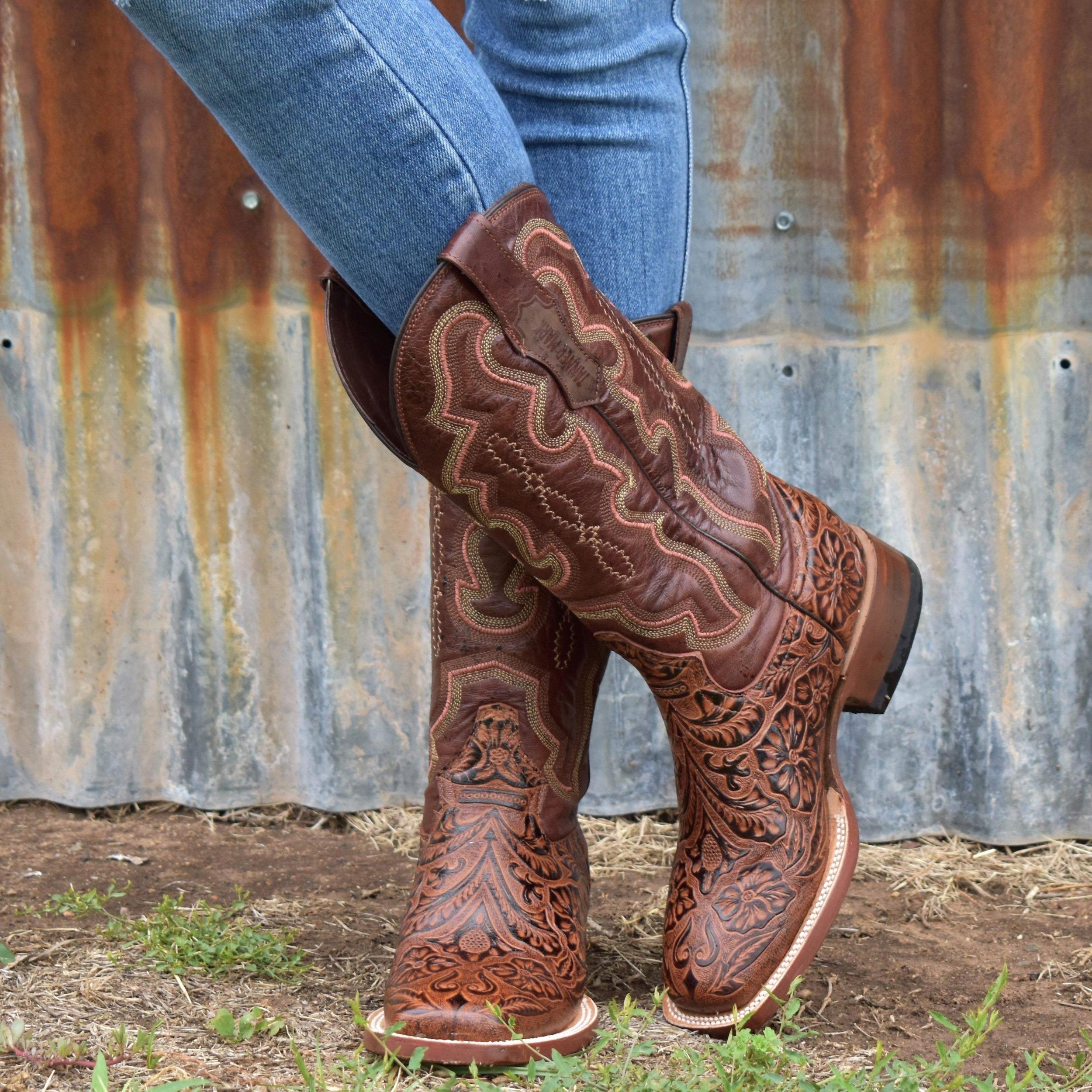Winner's Circle Tooled Leather Boots Product Image