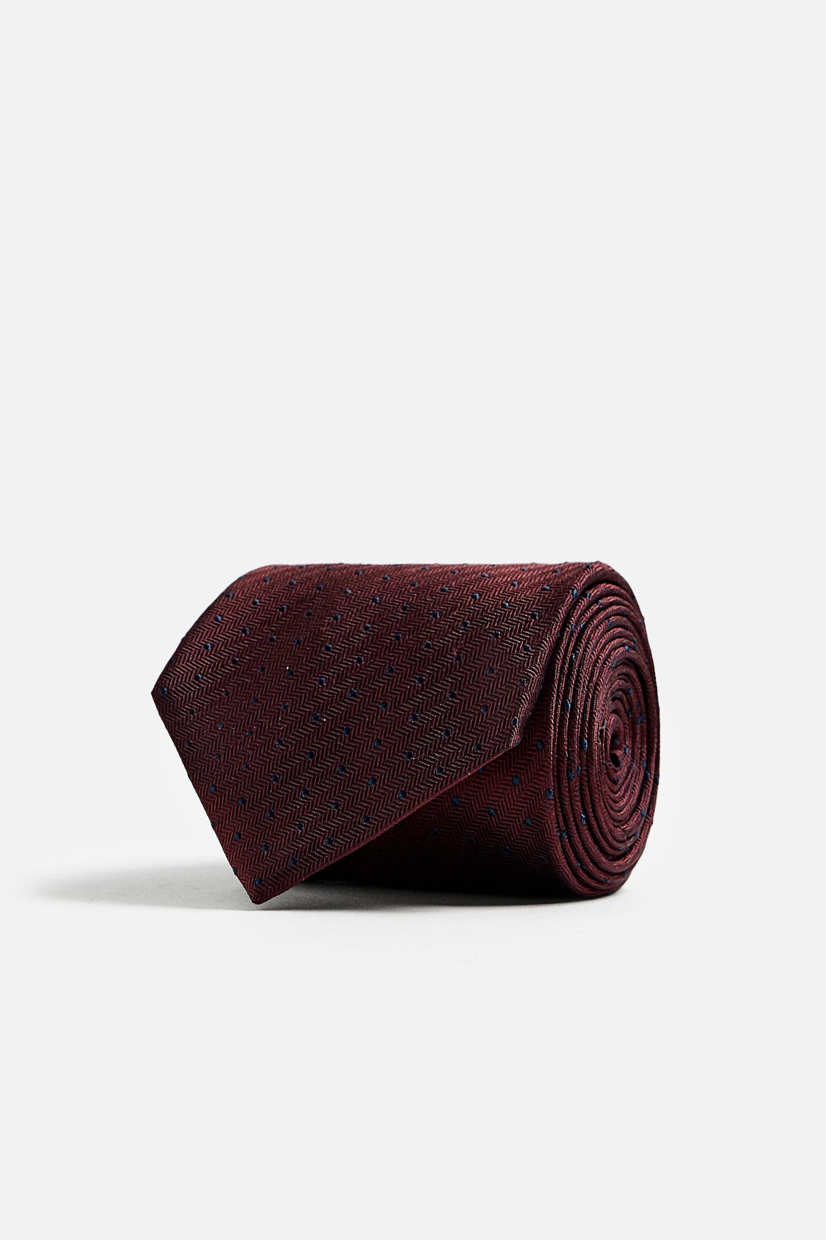 100% SILK POLKA DOT TIE Product Image