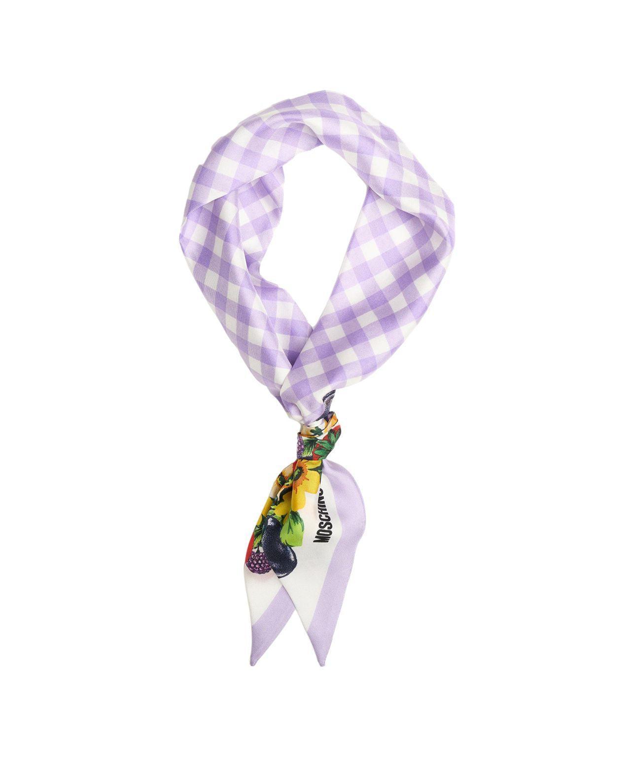 Silk foulard with print Product Image