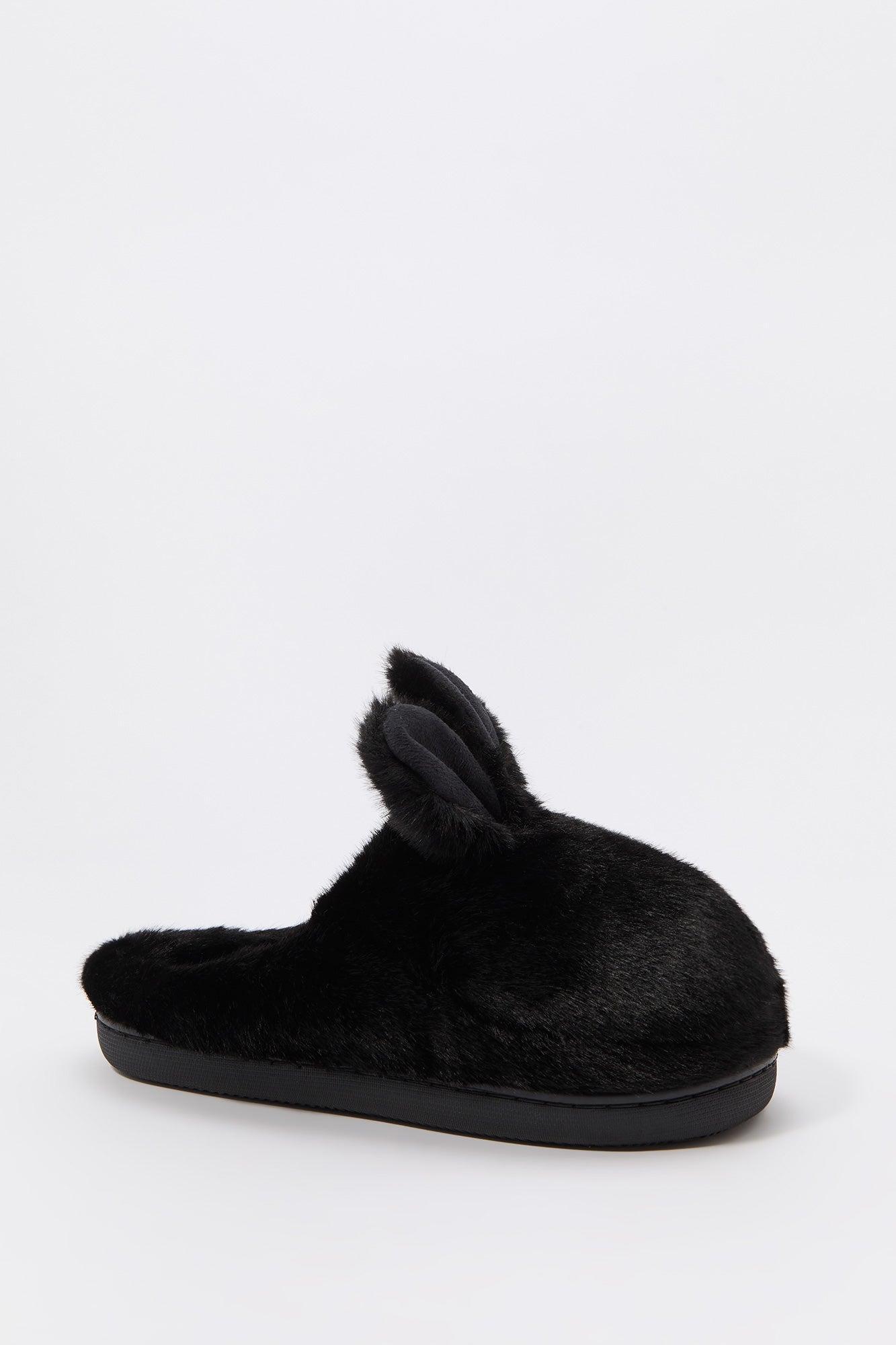 Faux Fur Bunny Slippers Female Product Image