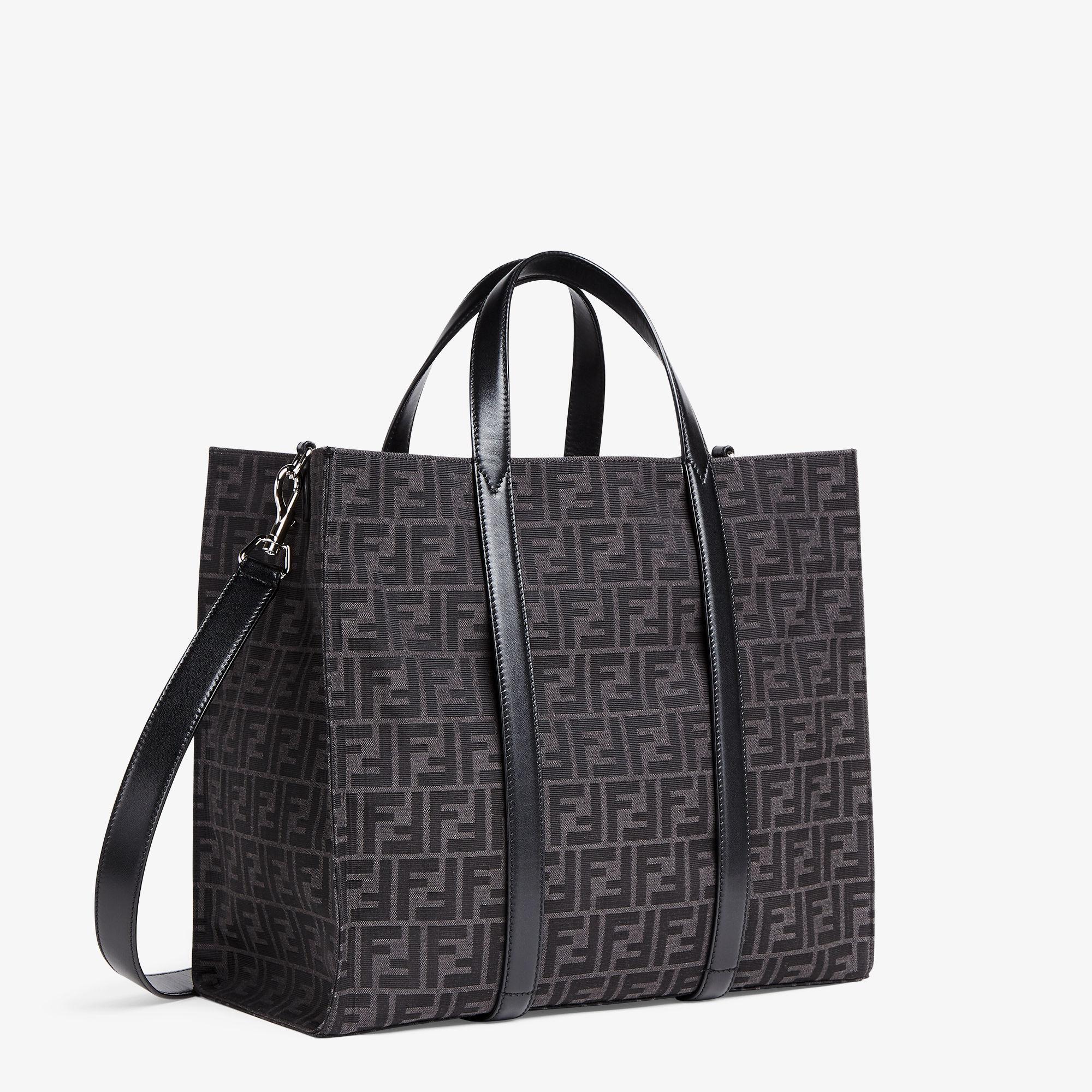 FF Jacquard ShopperFF jacquard fabric bag Product Image