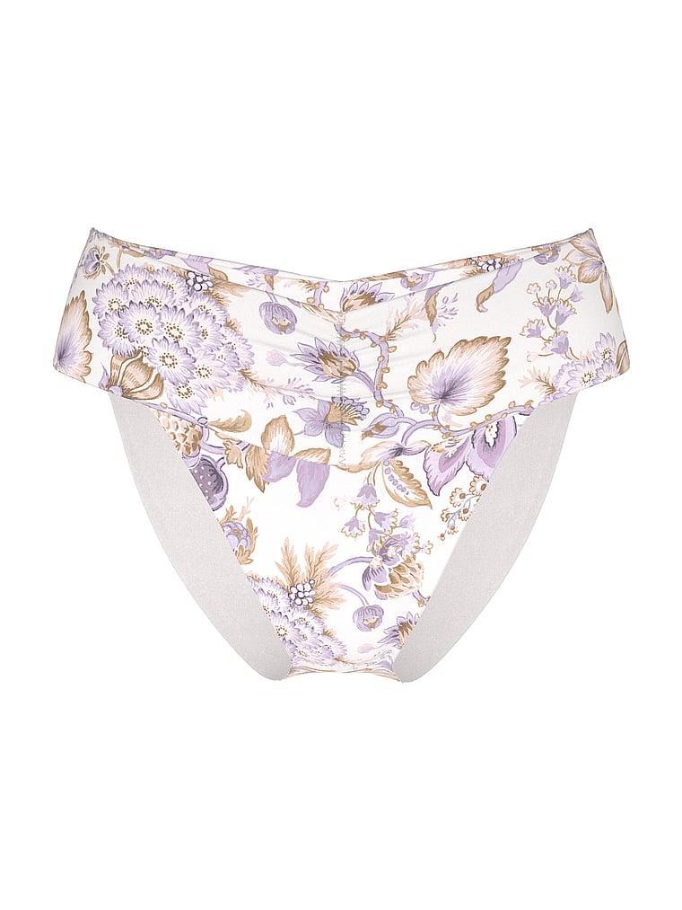Essential Cinched High-Waist Bikini Bottom Product Image