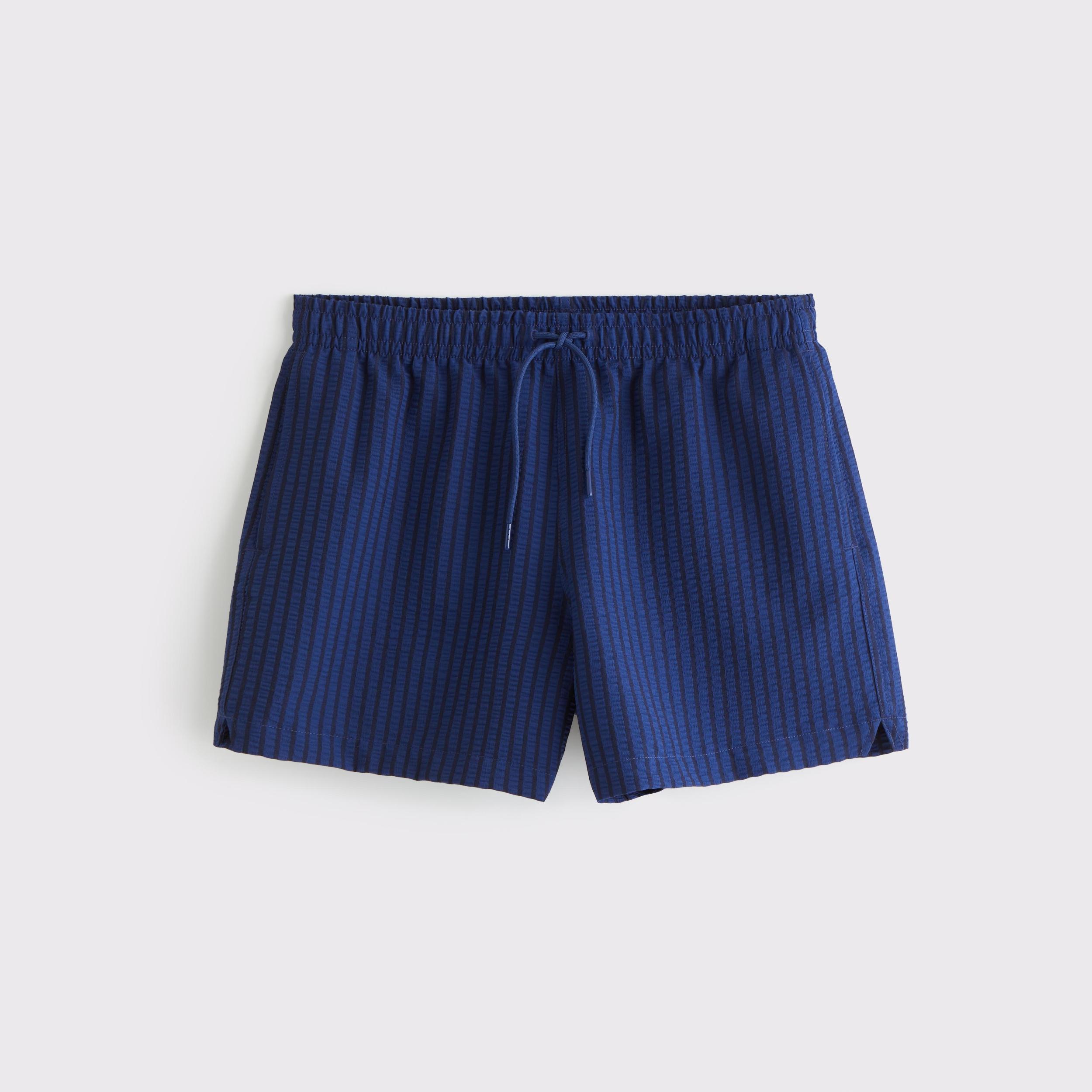 Pull-On Wide Seersucker Swim Trunk Product Image