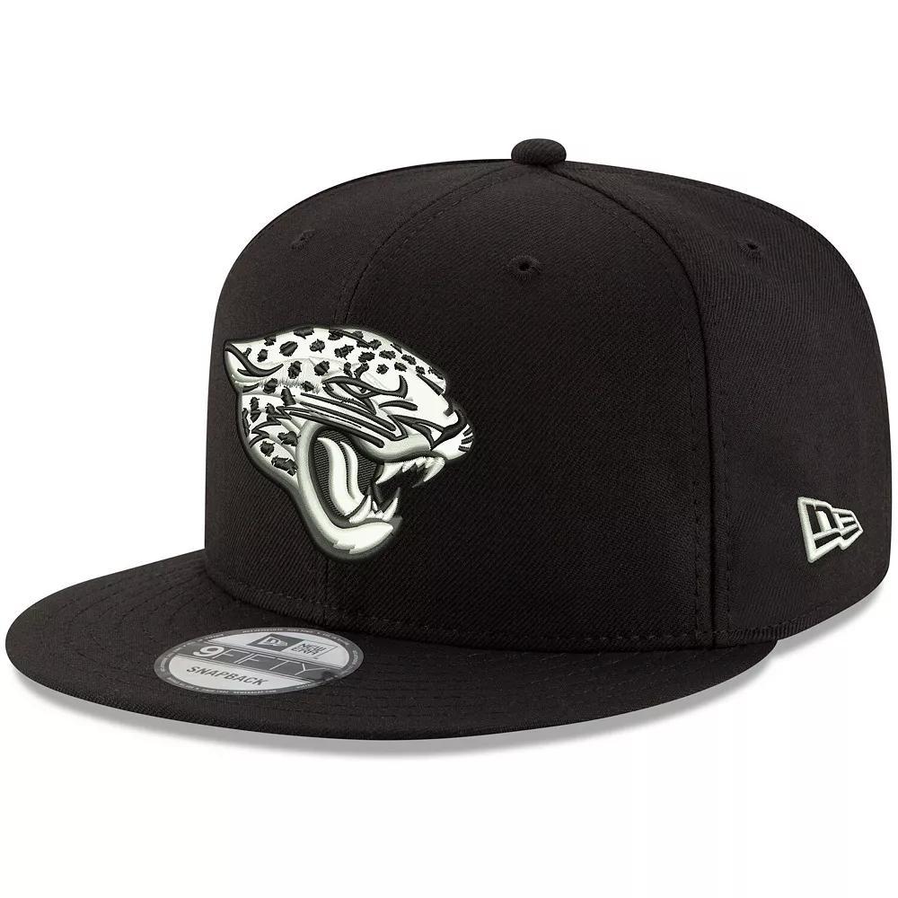 Men's New Era Black Jacksonville Jaguars B-Dub 9FIFTY Adjustable Hat Product Image