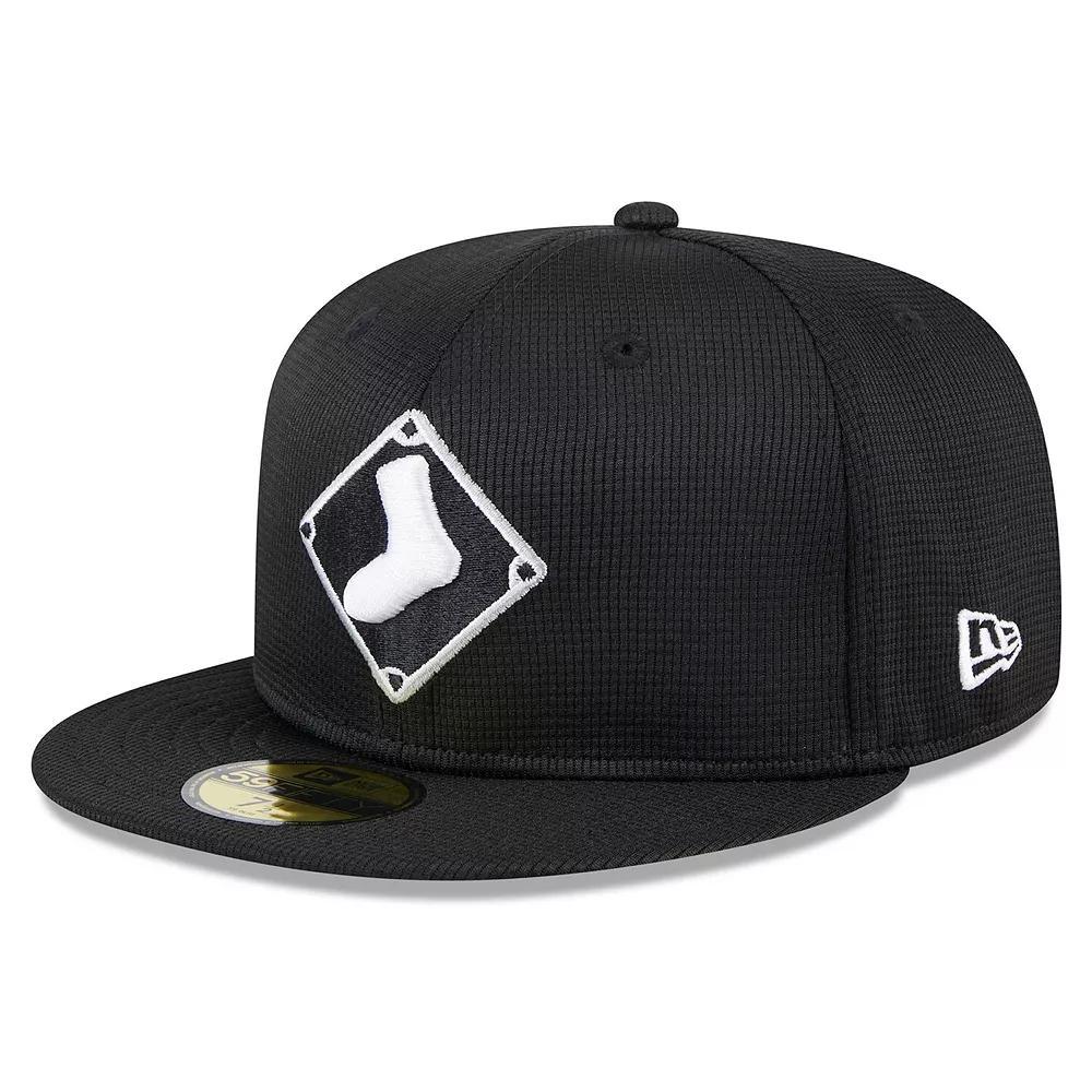 Men's New Era  Black Chicago White Sox 2024 Batting Practice 59FIFTY Fitted Hat, Size: 7 1/8 Product Image