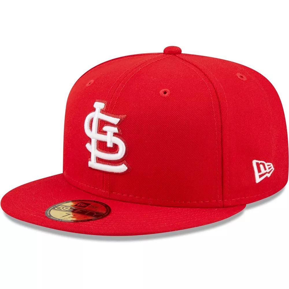 Men's New Era Red St. Louis Cardinals White Logo 59FIFTY Fitted Hat, Size: 7 1/8 Product Image