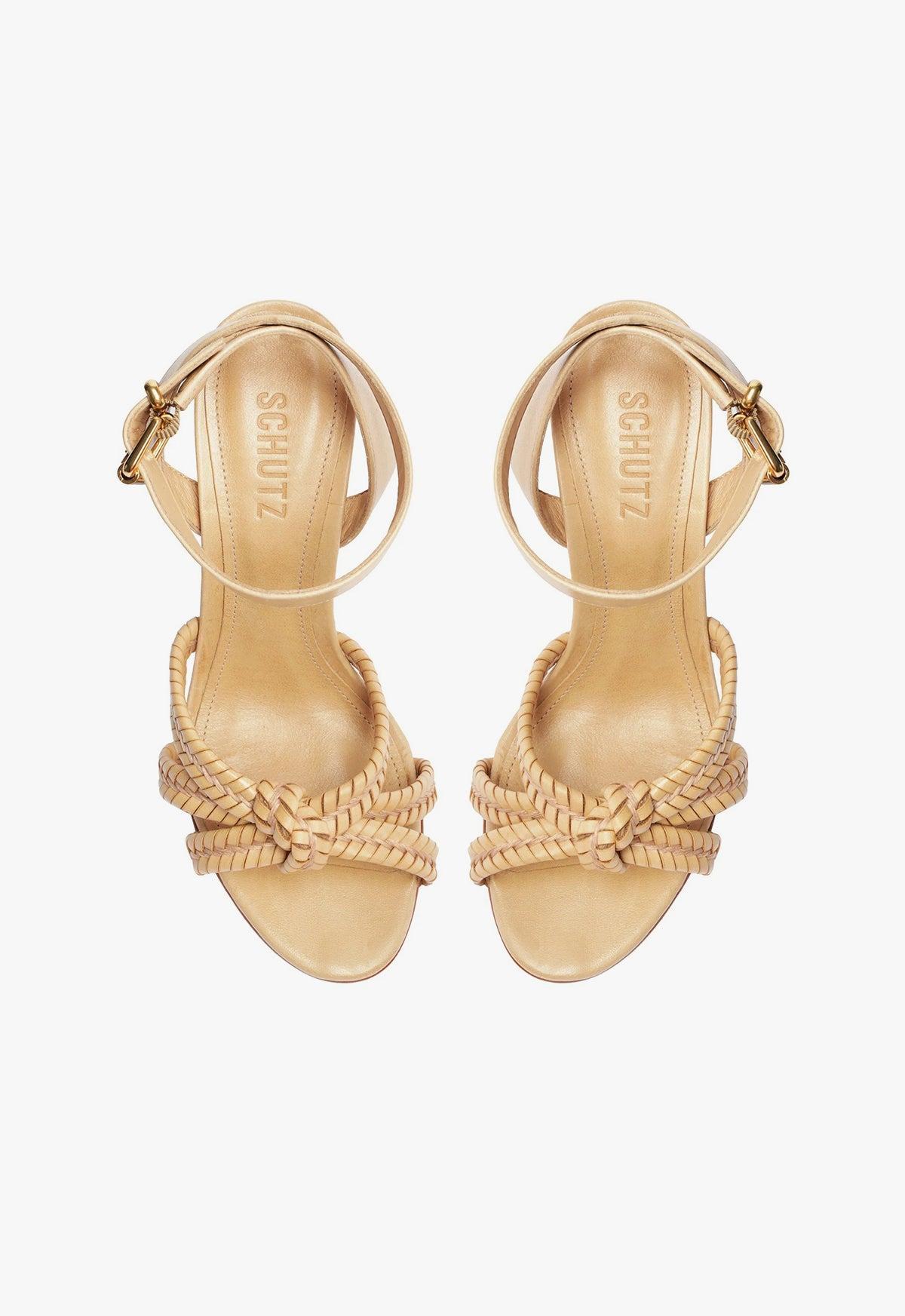 Kareena Woven Leather Sandal Product Image
