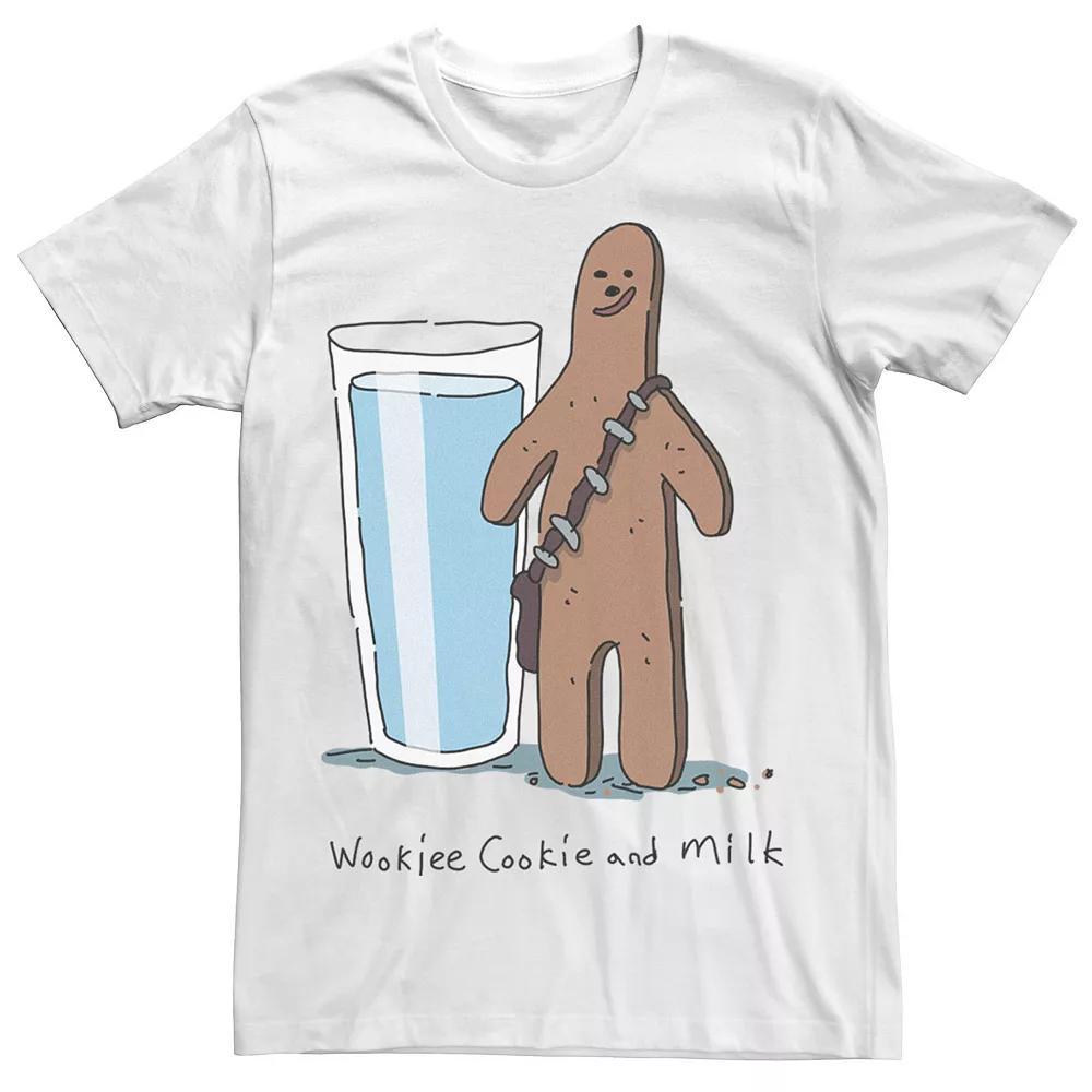 Men's Star Wars Chewbacca Wookiee Cookie And Milk Tee, Size: Small, White Product Image