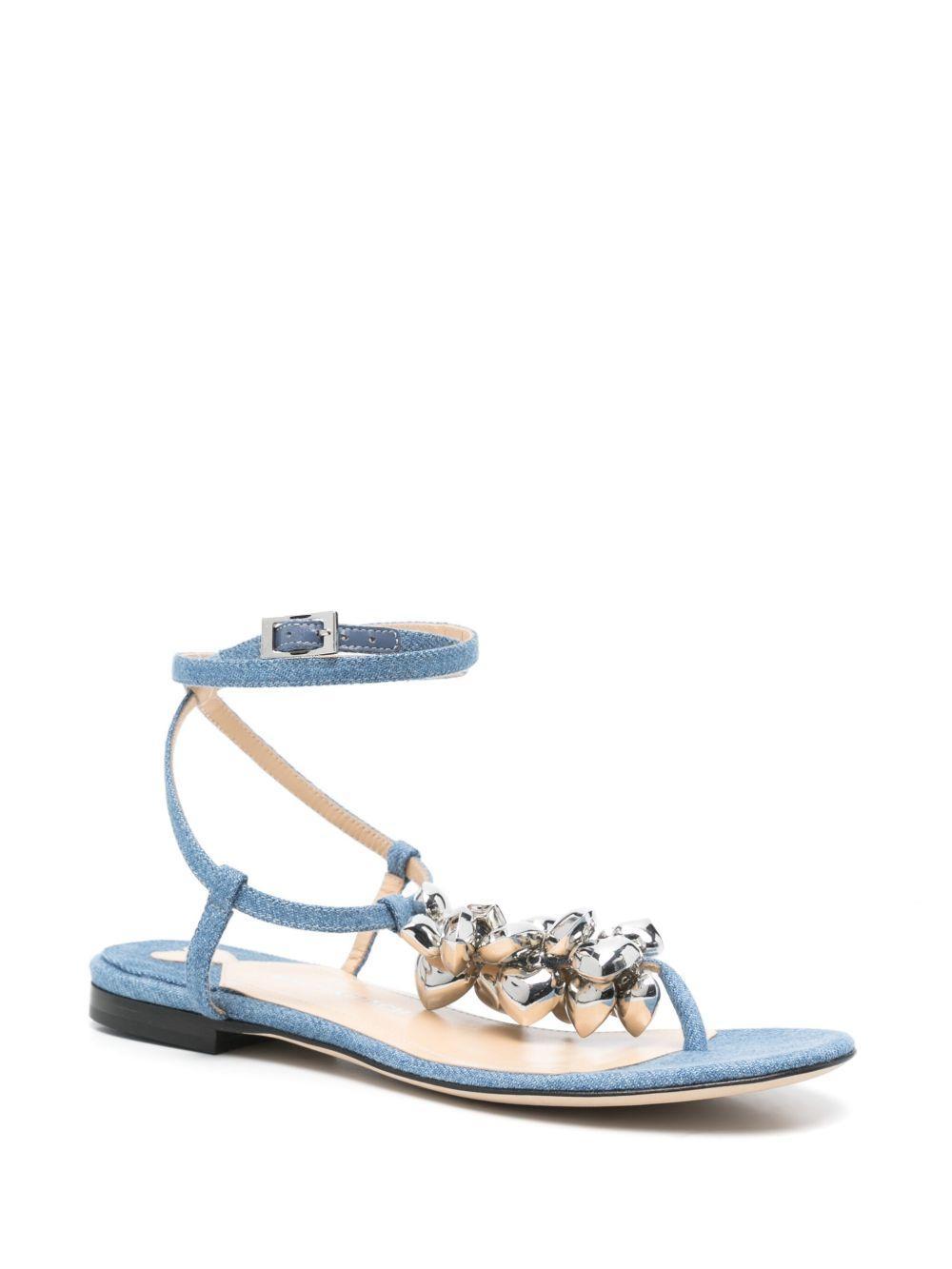 heart-charm flat sandals  Product Image