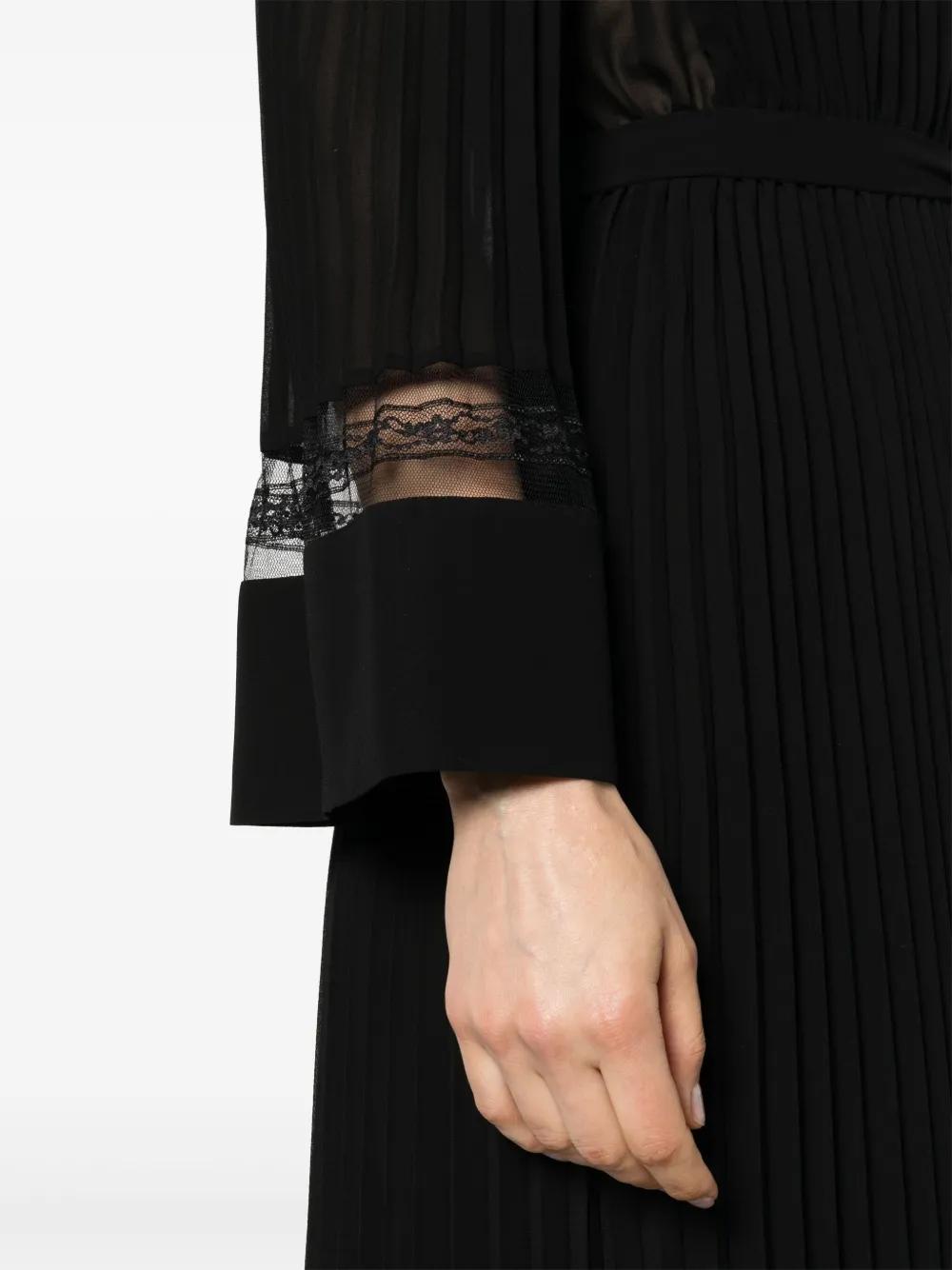 pleated georgette-crepe jumpsuit Product Image