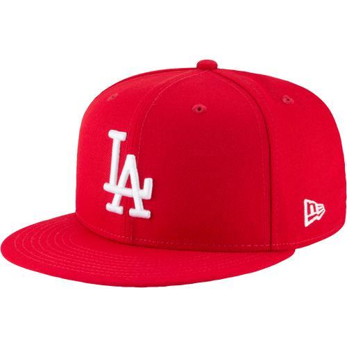 Men's New Era Red Los Angeles Dodgers Fashion Color Basic 59FIFTY Fitted Hat, Size: 7 7/8 Product Image