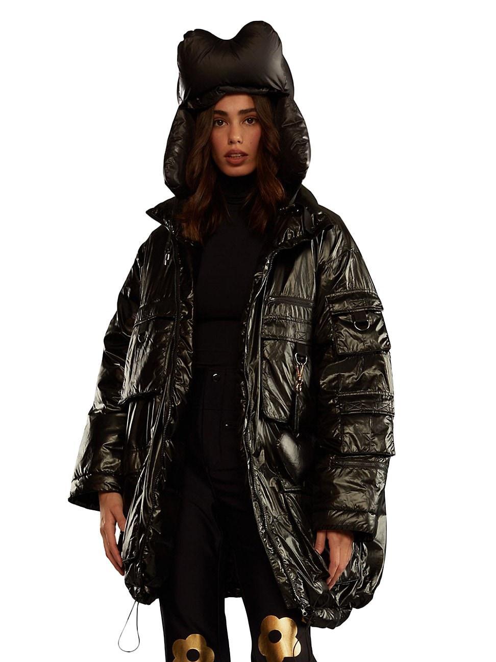 Womens Hooded Puffer Coat Product Image