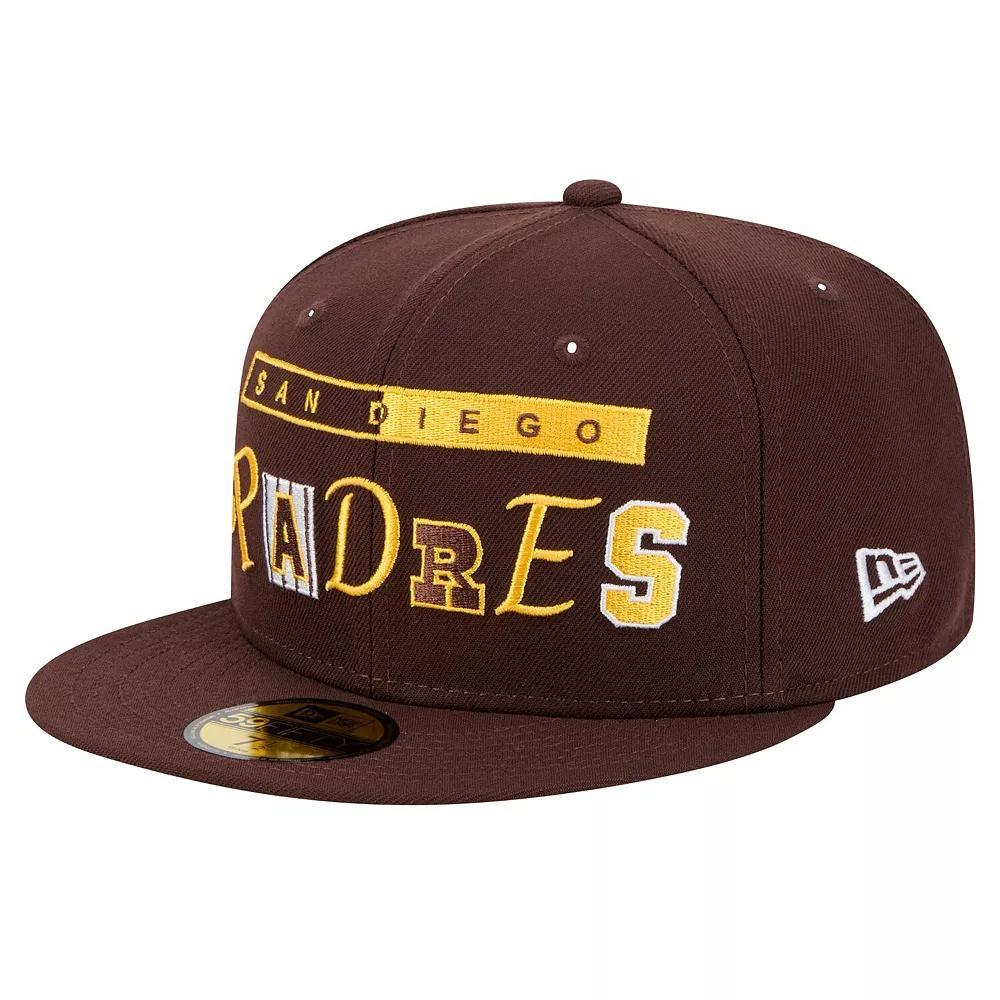 Men's New Era Brown San Diego Padres Ransom 59FIFTY Fitted Hat, Size: 7 1/8 Product Image
