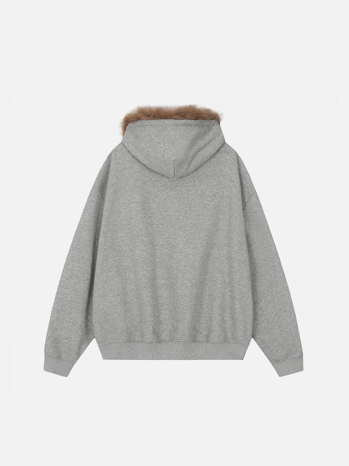 Aelfric Eden Plush Patchwork Hoodie Product Image