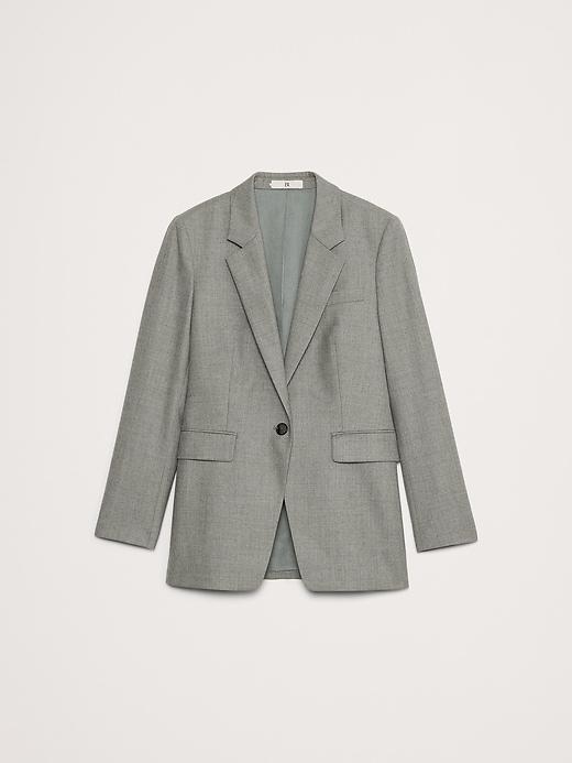 Slim Italian Wool Blazer Product Image