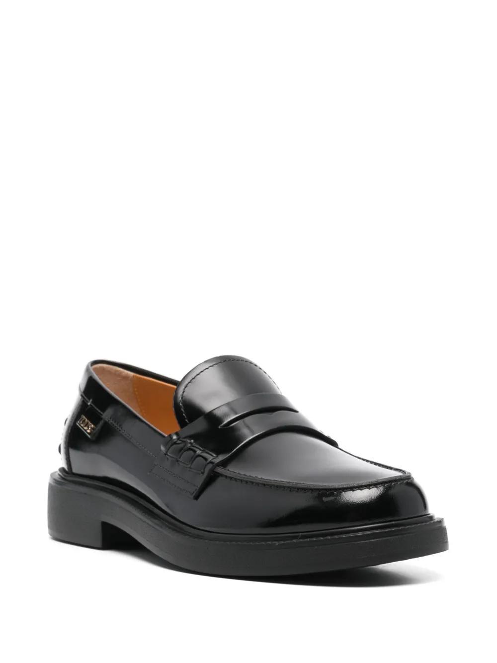 logo-lettering loafers Product Image