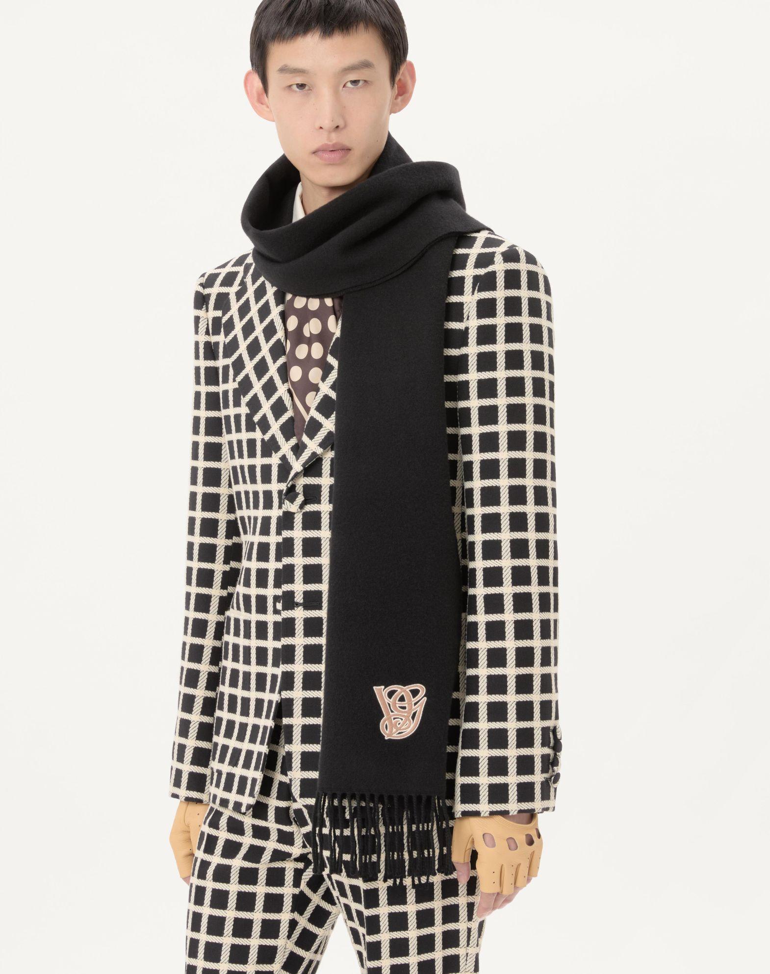 Valentino Garavani Embroidered Wool And Cashmere Scarf Product Image