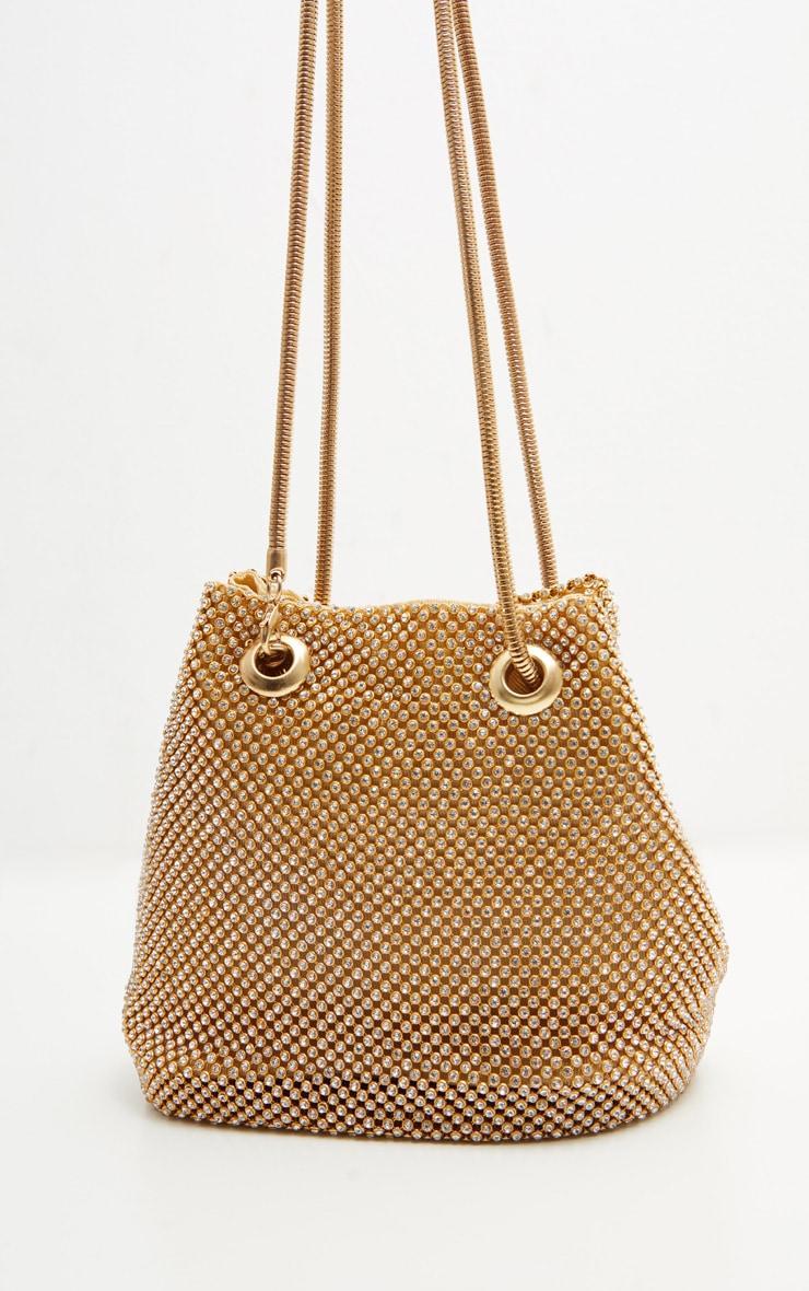 Gold Diamante Pouch Bag Product Image