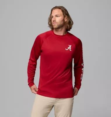 Columbia Mens Collegiate PFG Terminal Tackle Long Sleeve Shirt - Alabama- Product Image