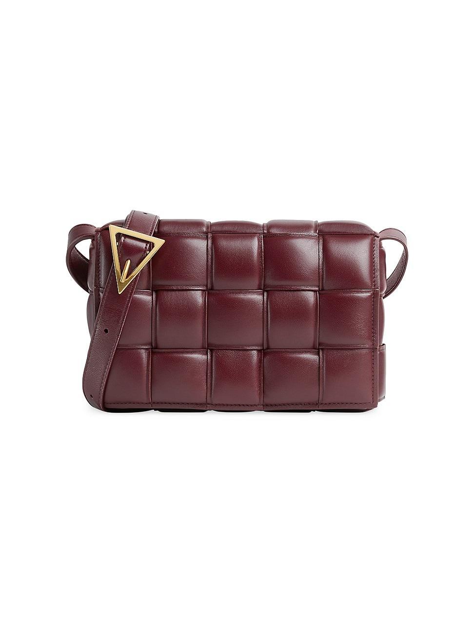Womens The Cassette Padded Leather Crossbody Bag Product Image