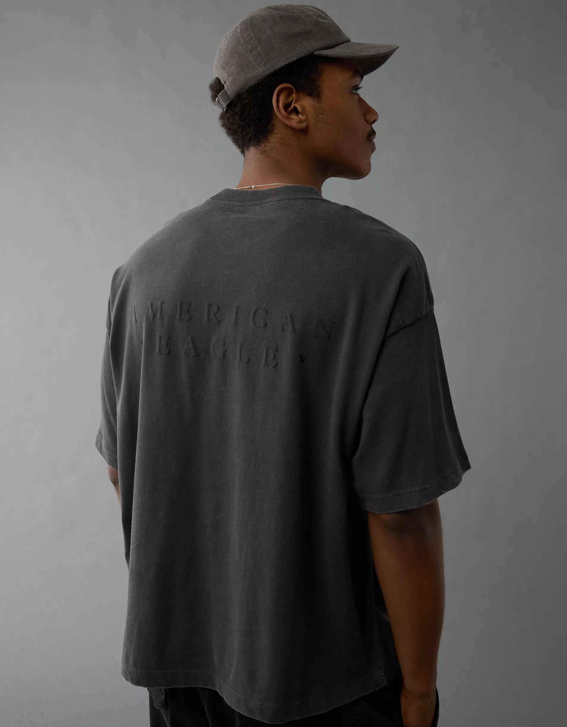 AE Laidback Luxe Heavyweight Oversized Logo Graphic T-Shirt Product Image