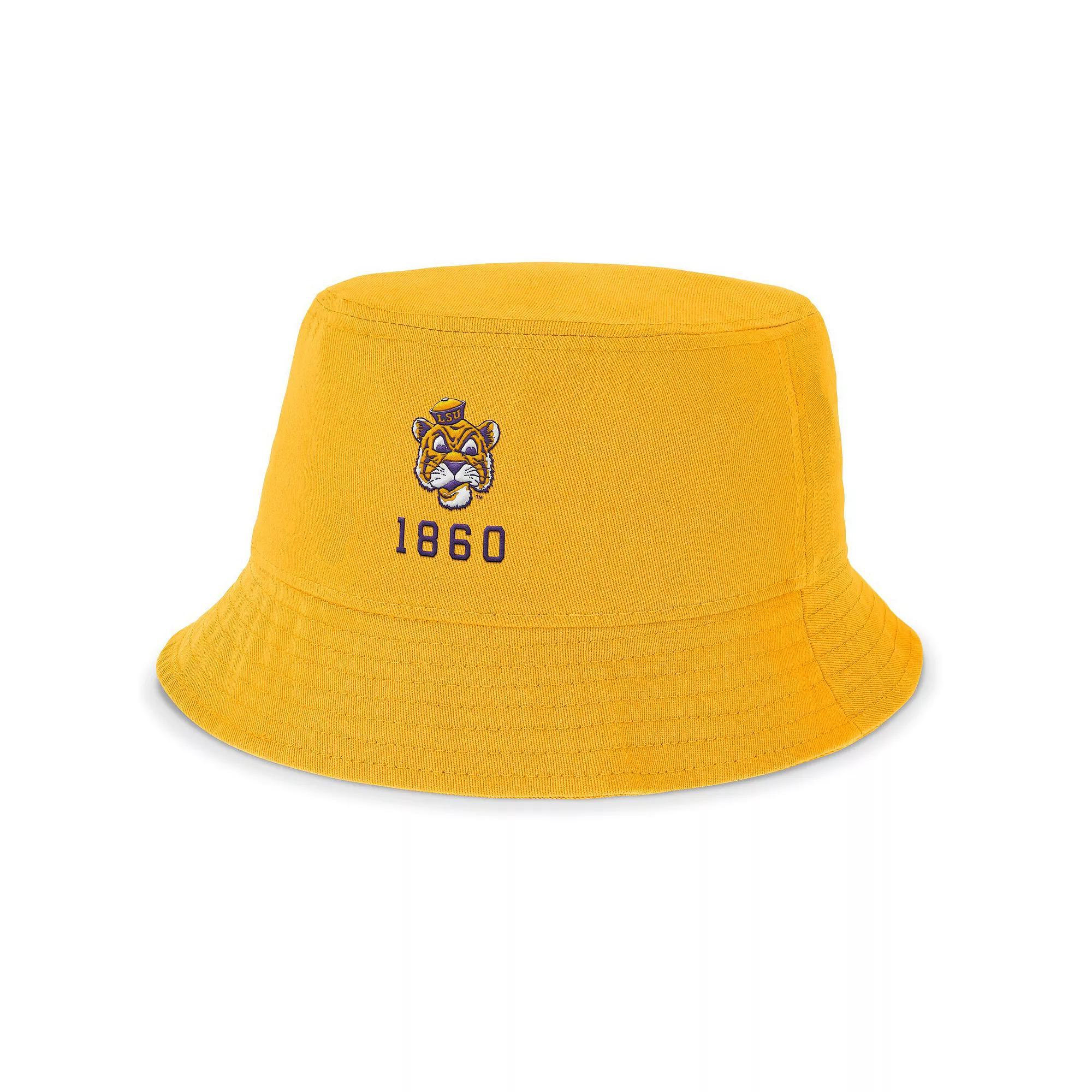 Men's Nike Gold LSU Tigers Legacy Apex Bucket Hat, Size: Medium Product Image