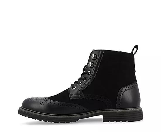 VANCE Virgil Men's Tru Comfort Foam Lace-up Ankle Boots, Size: 9, Brown Product Image
