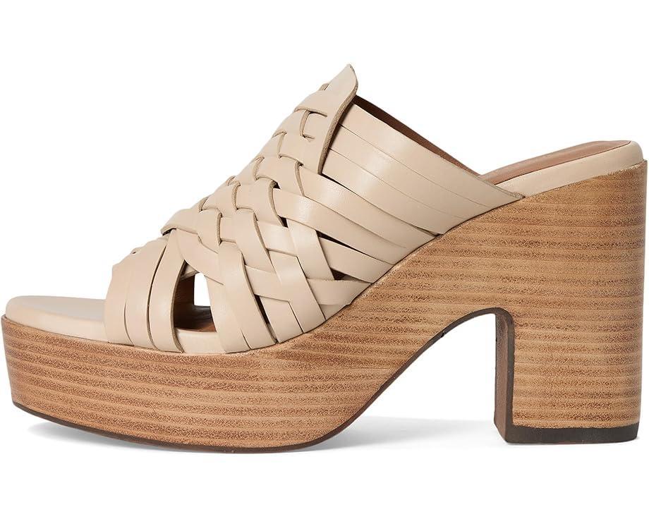 Adorned Raffia Platform Slide Product Image