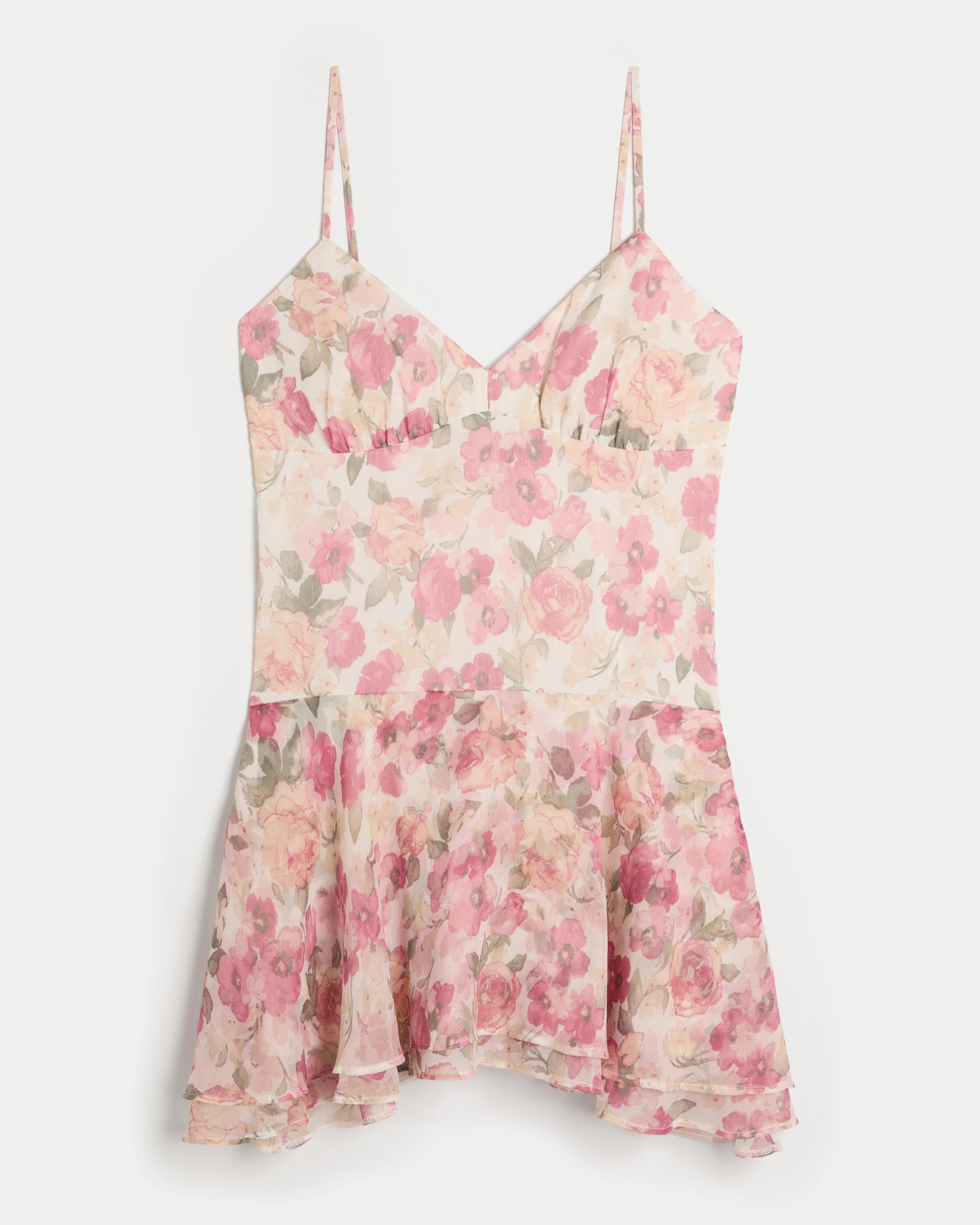 Asymmetrical Hem Mini Dress Product Image
