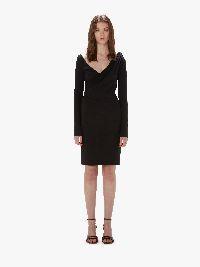 LONG SLEEVE MIDI DRESS in black | JW Anderson US  Product Image