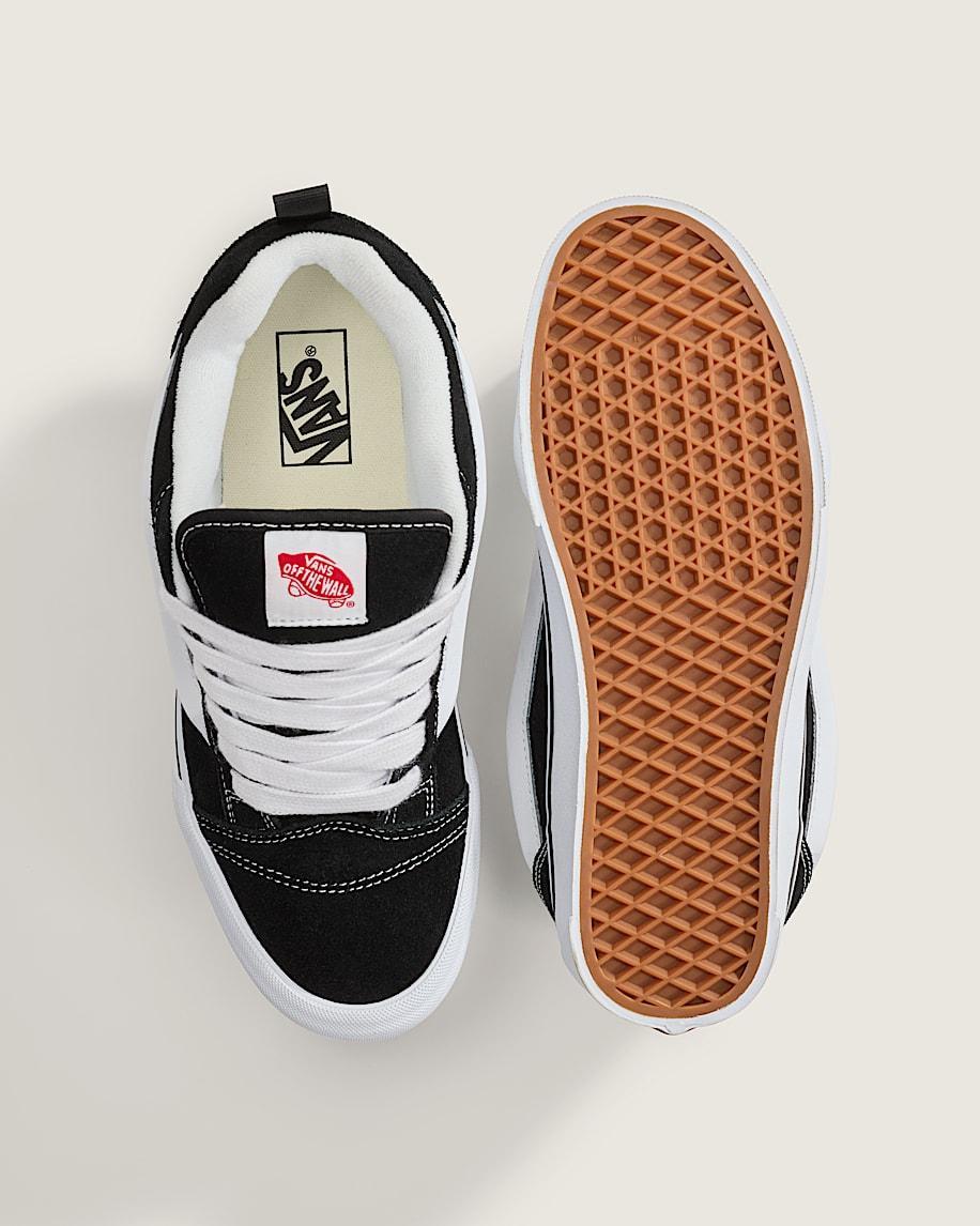 Knu Skool Suede Shoe in Black / White| Vans US Product Image