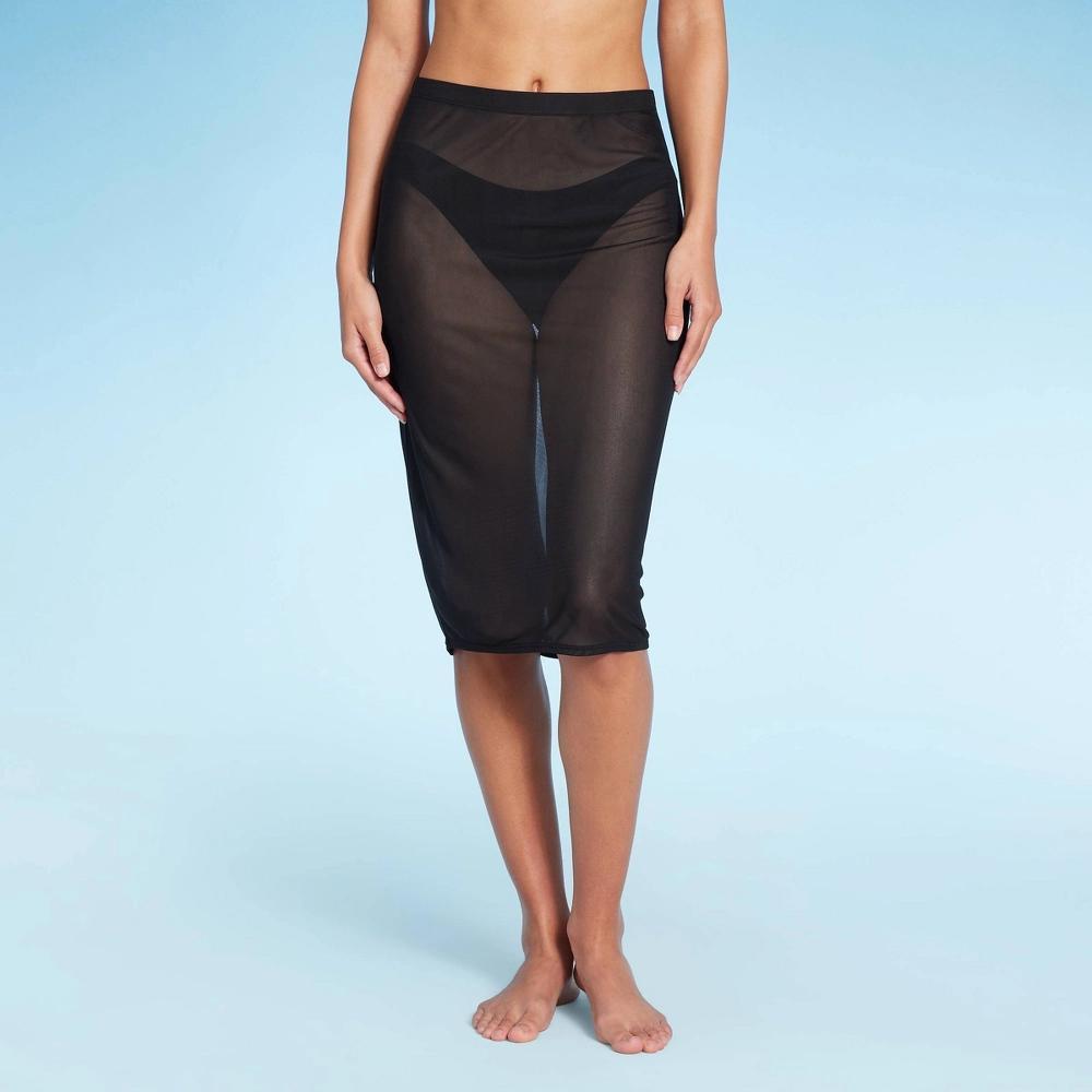 Women's Mesh Cover Up Midi Skirt - Wild Fable™ Product Image