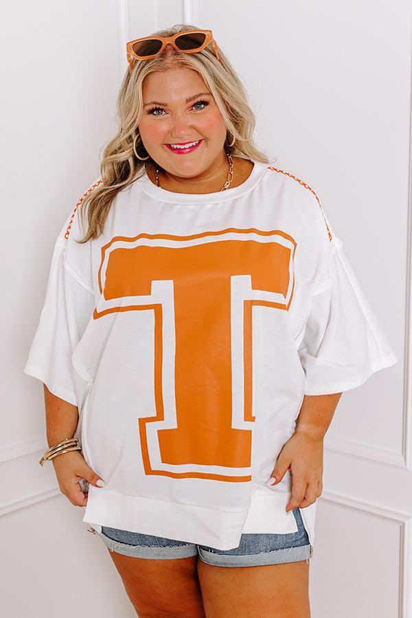 School Pride T Graphic Oversized Top Product Image