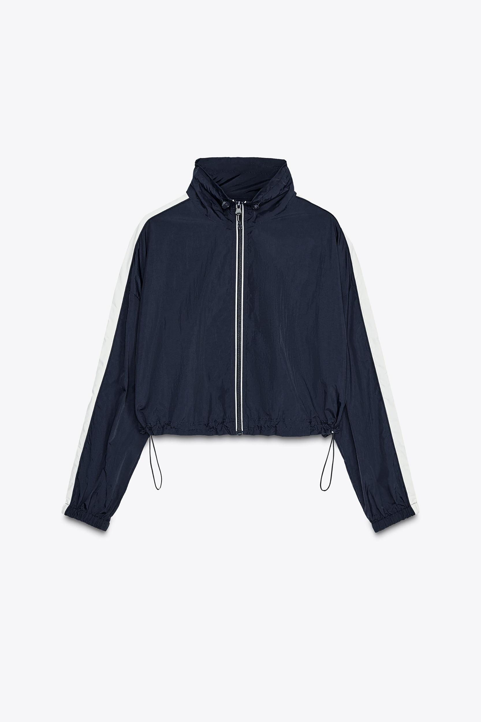 SIDE STRIPE CROPPED JACKET Product Image
