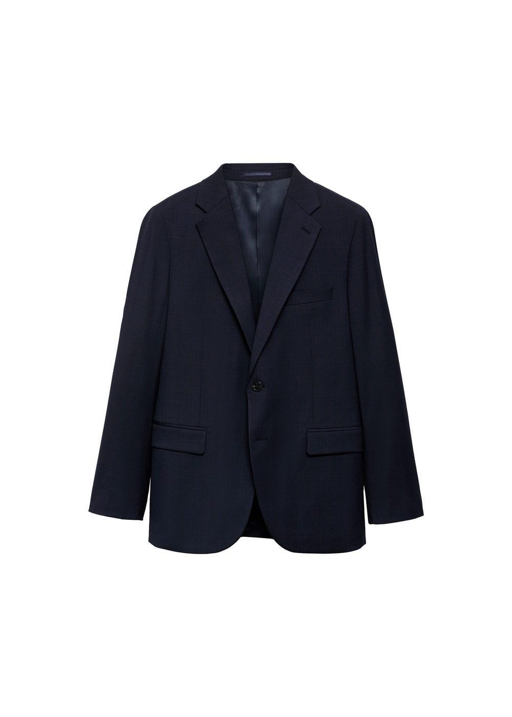 Stretch-fabric slim-fit suit blazer - Men | MANGO USA Product Image