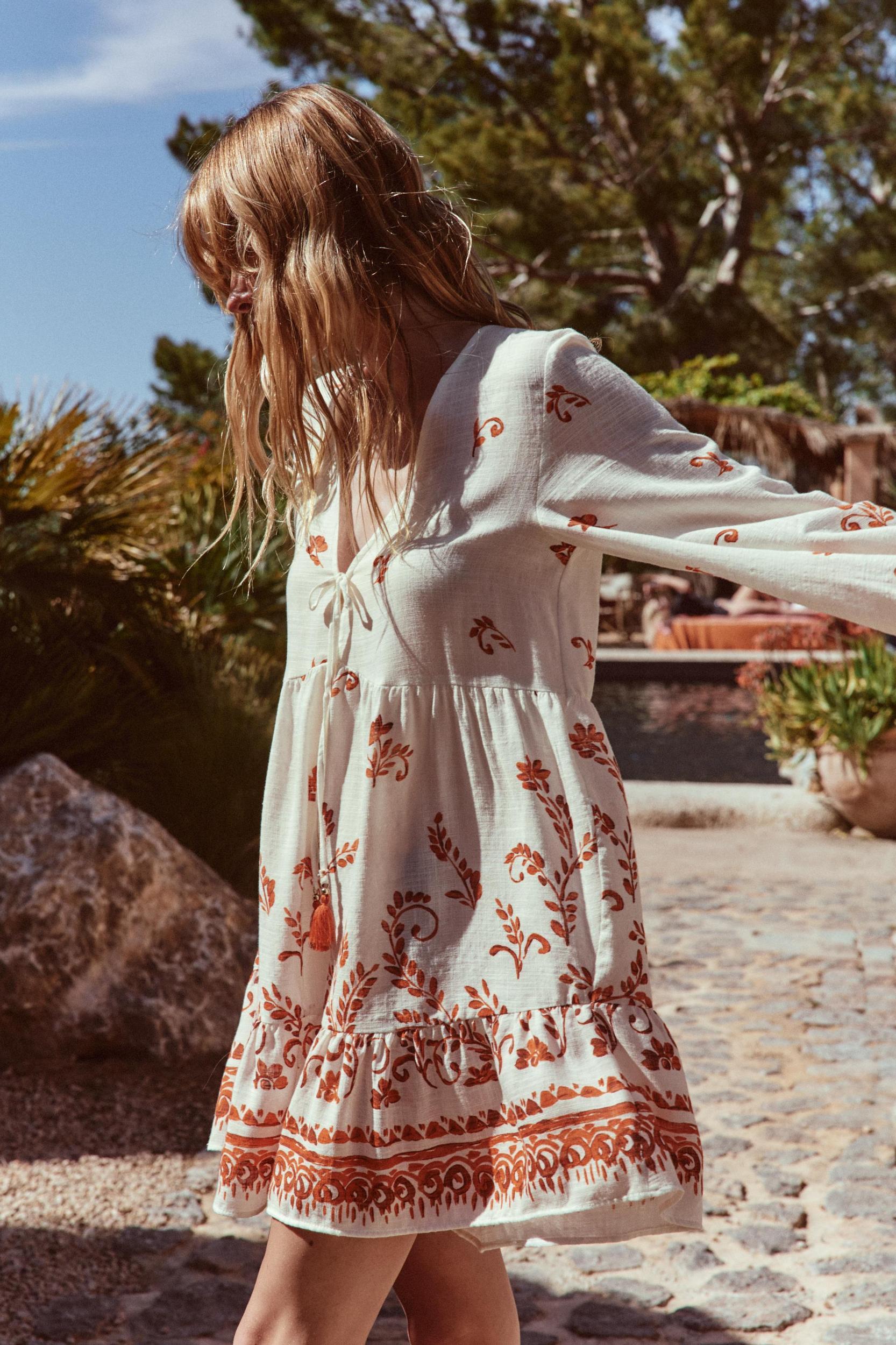 PRINTED MINI DRESS Product Image