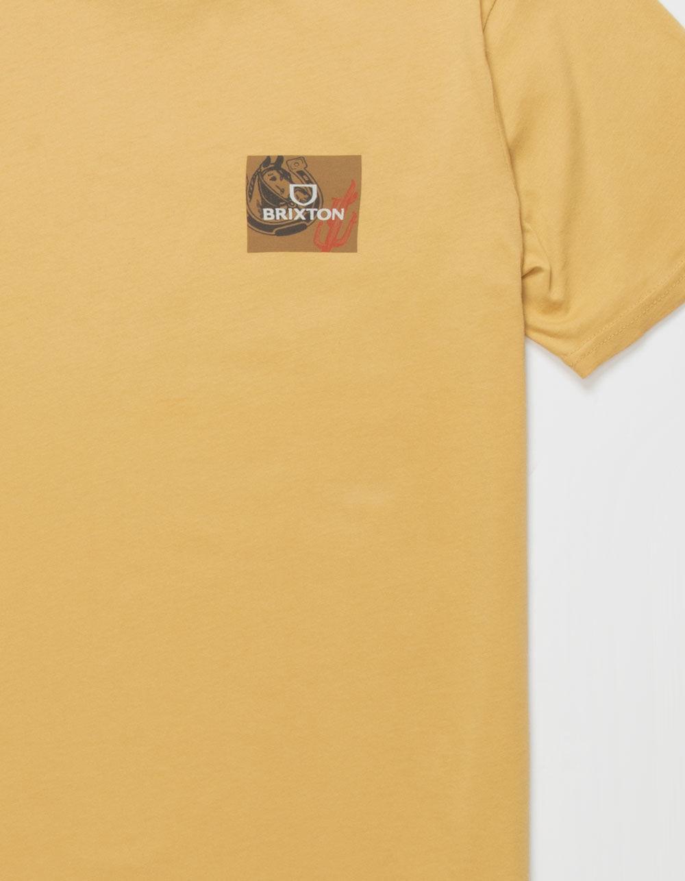 BRIXTON Alpha Block Mens Tee - BROWN Product Image