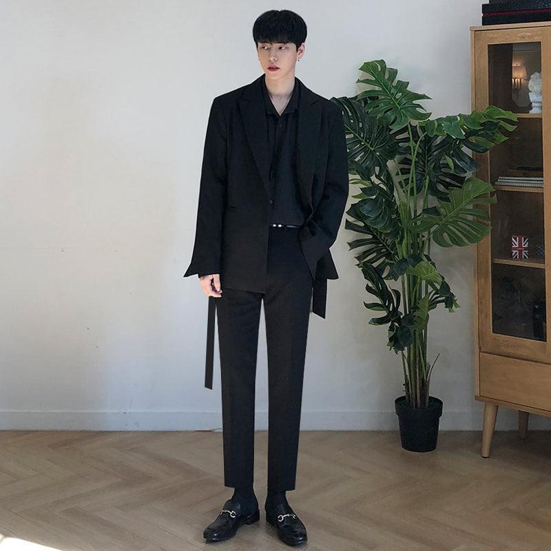 RT No. 2583 BELT BLAZER SUIT JK Product Image