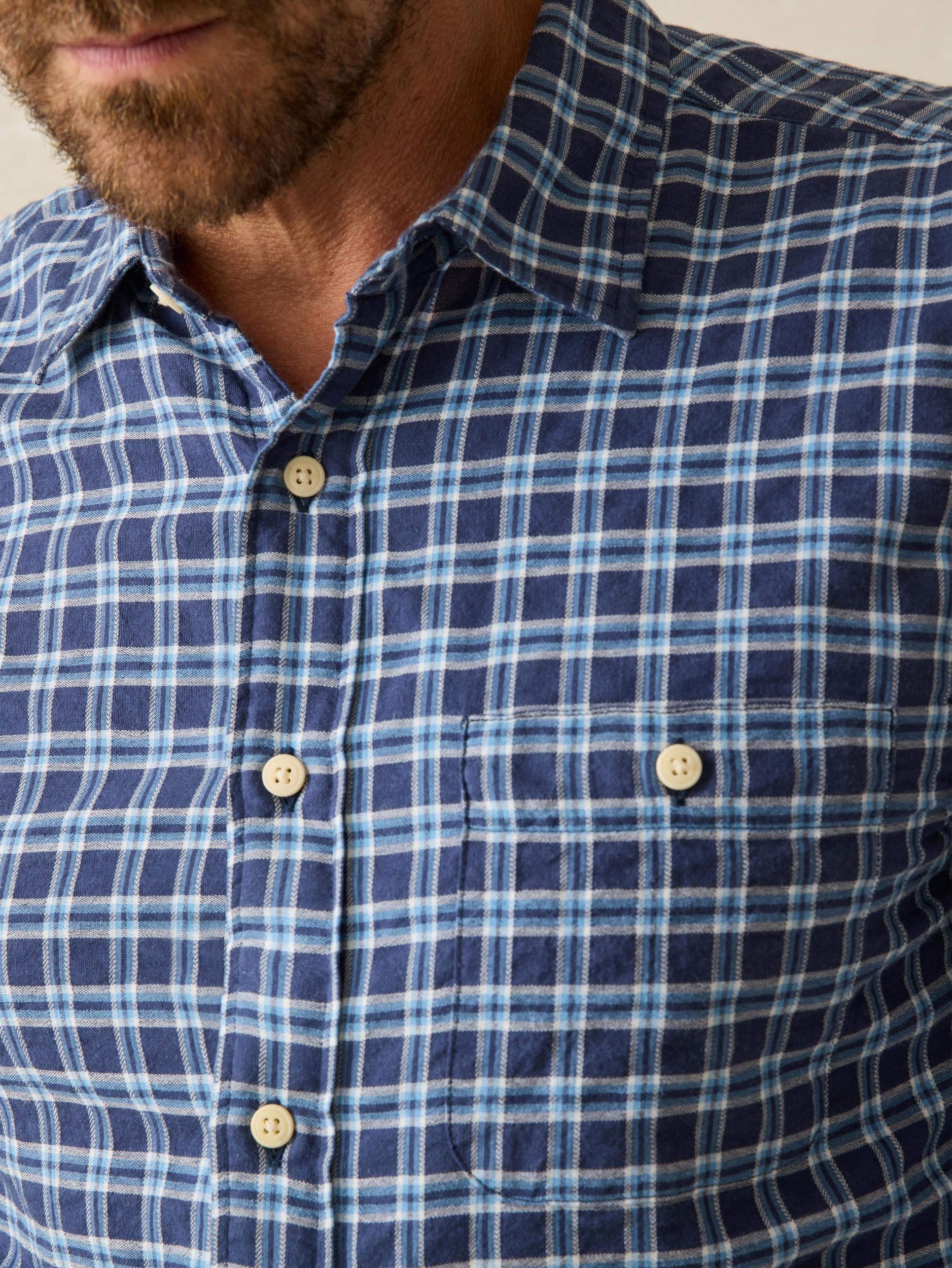 Delray Shirt - Navy Vista Plaid Male Product Image
