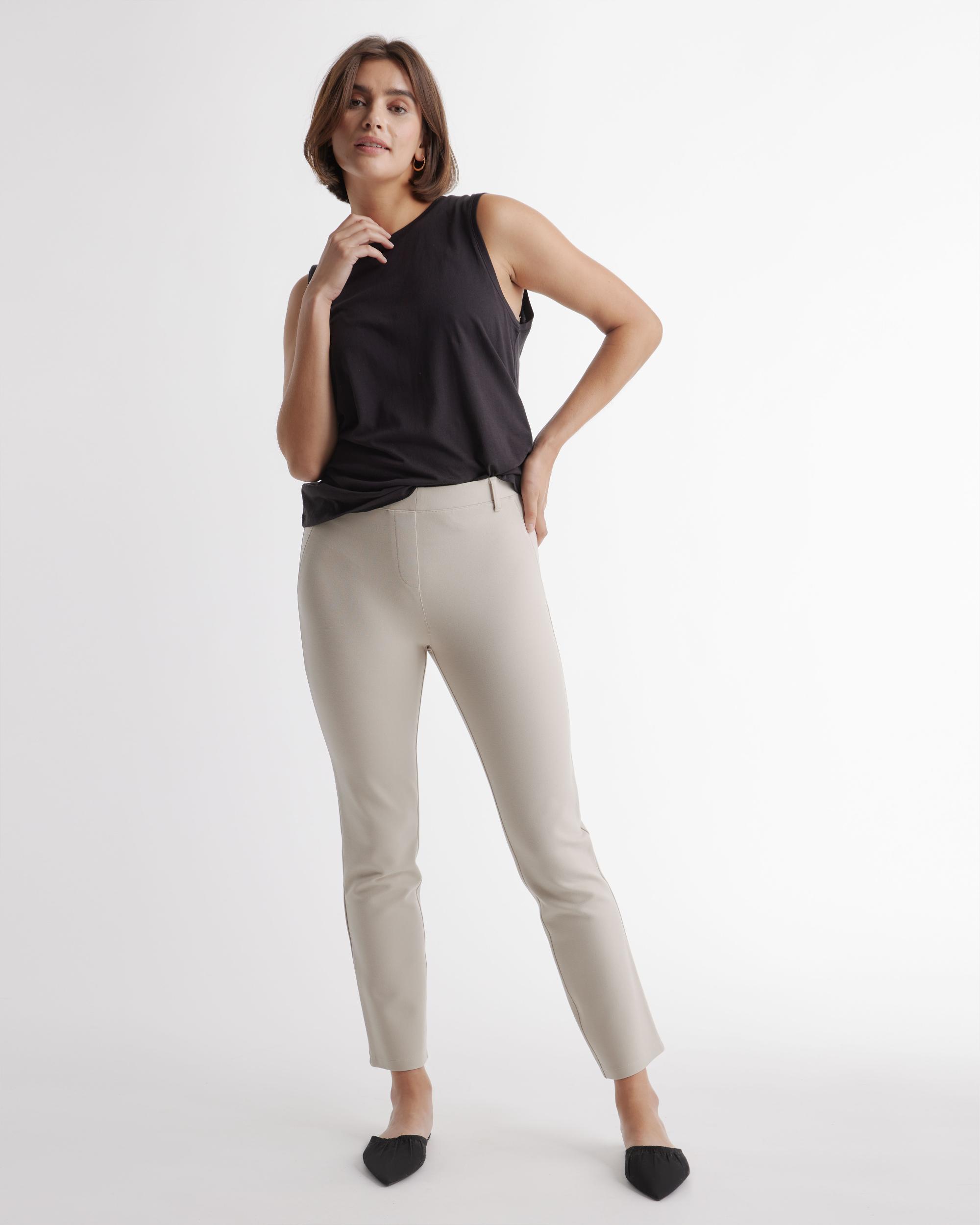 Quince | Women's Ultra-Stretch Ponte Straight Leg Pants Size XS, Rayon Product Image